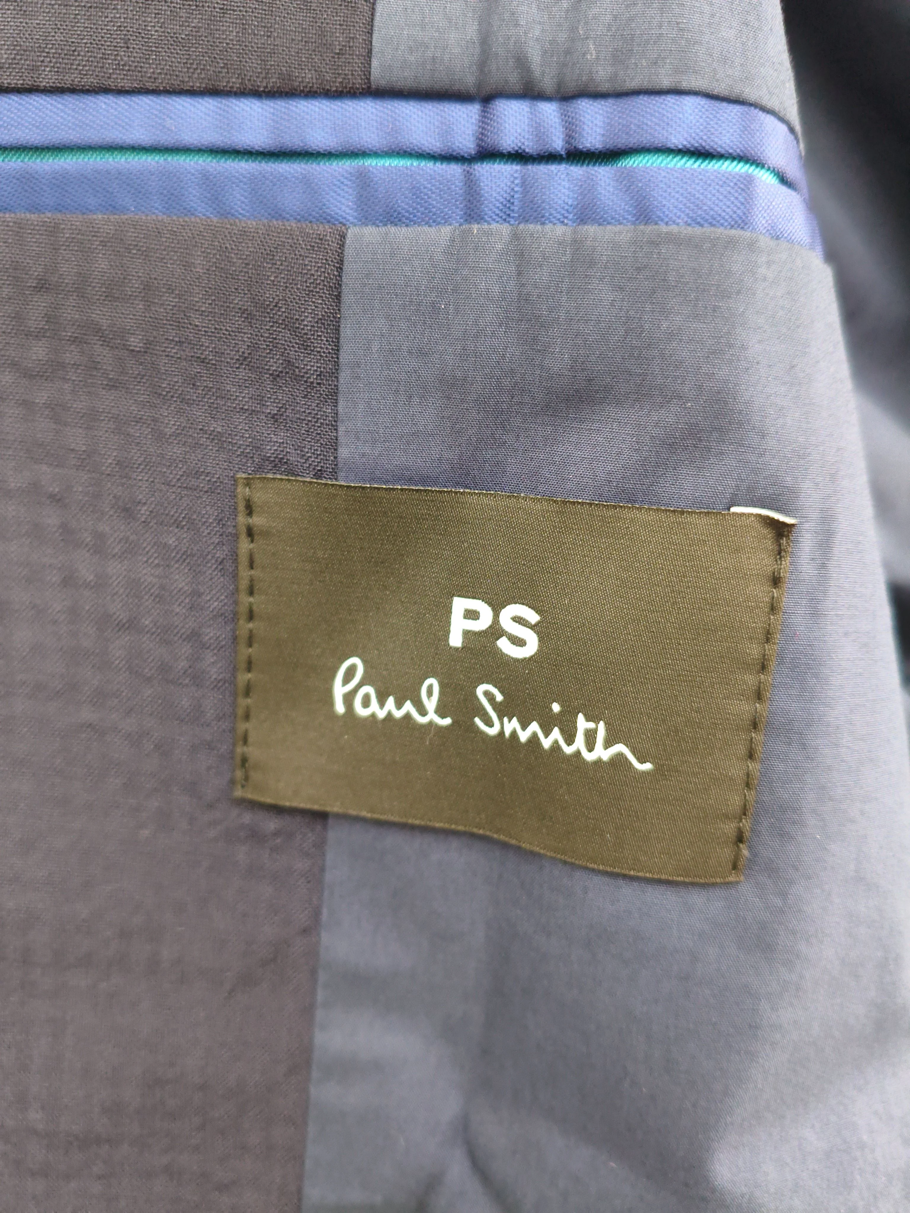 Paul Smith Men's Blazer M Blue 100% Wool Overcoat New with tags - Image 5