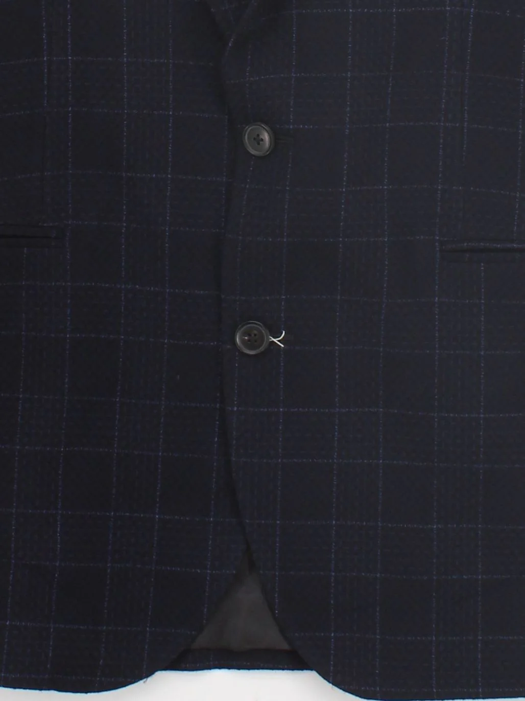 Paul Smith Men's Blazer M Blue Checkered 100% Wool Overcoat New with tags - Image 4