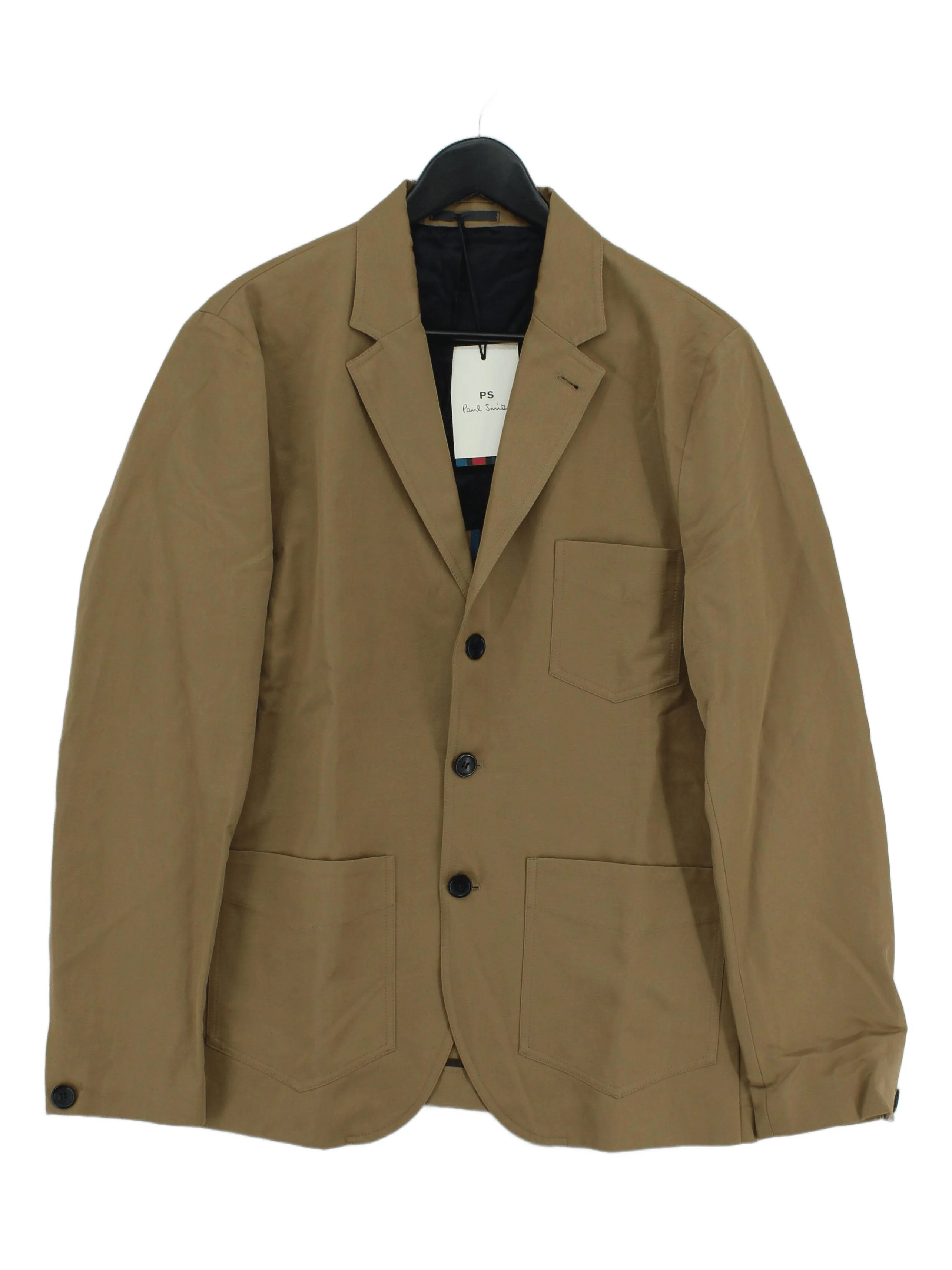 Paul Smith Men's Blazer M Brown Cotton with Linen Overcoat New with tags