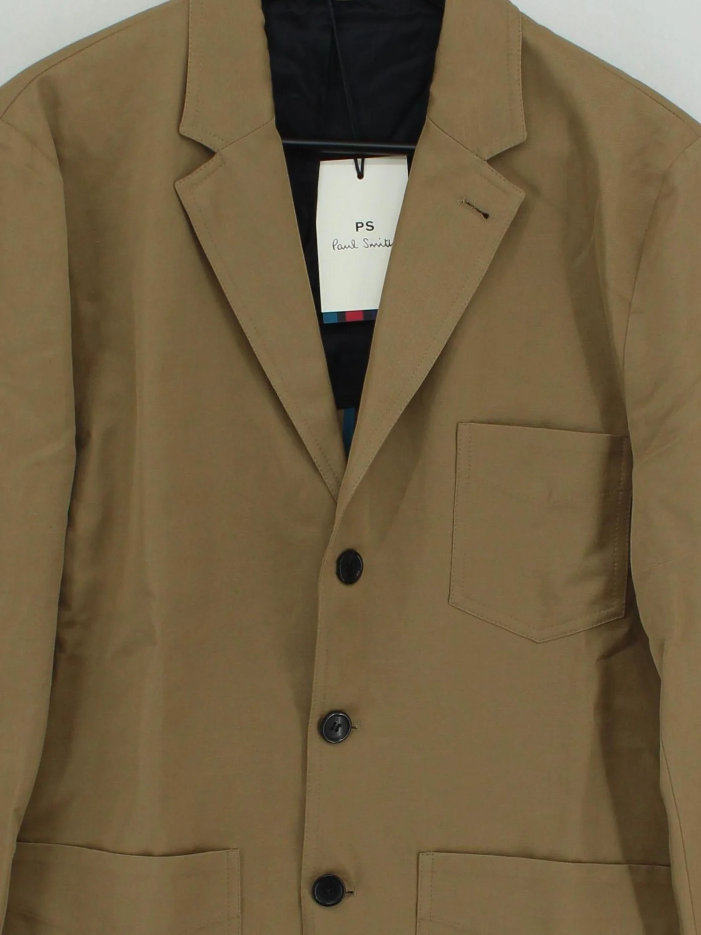 Paul Smith Men's Blazer M Brown Cotton with Linen Overcoat New with tags - Image 3