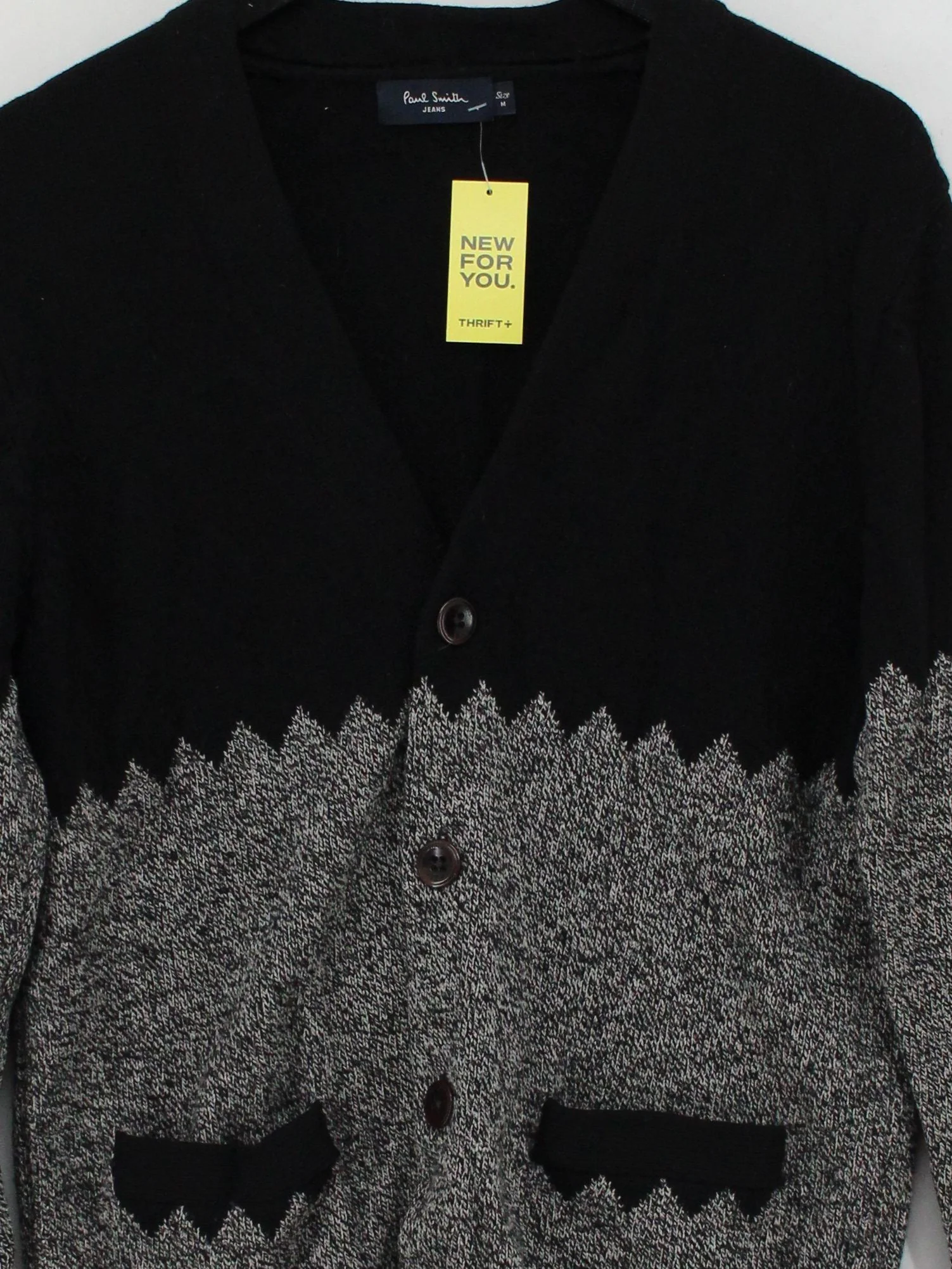 Paul Smith Men's Cardigan M Multi 100% Wool Round Neck Cardigan - Image 3