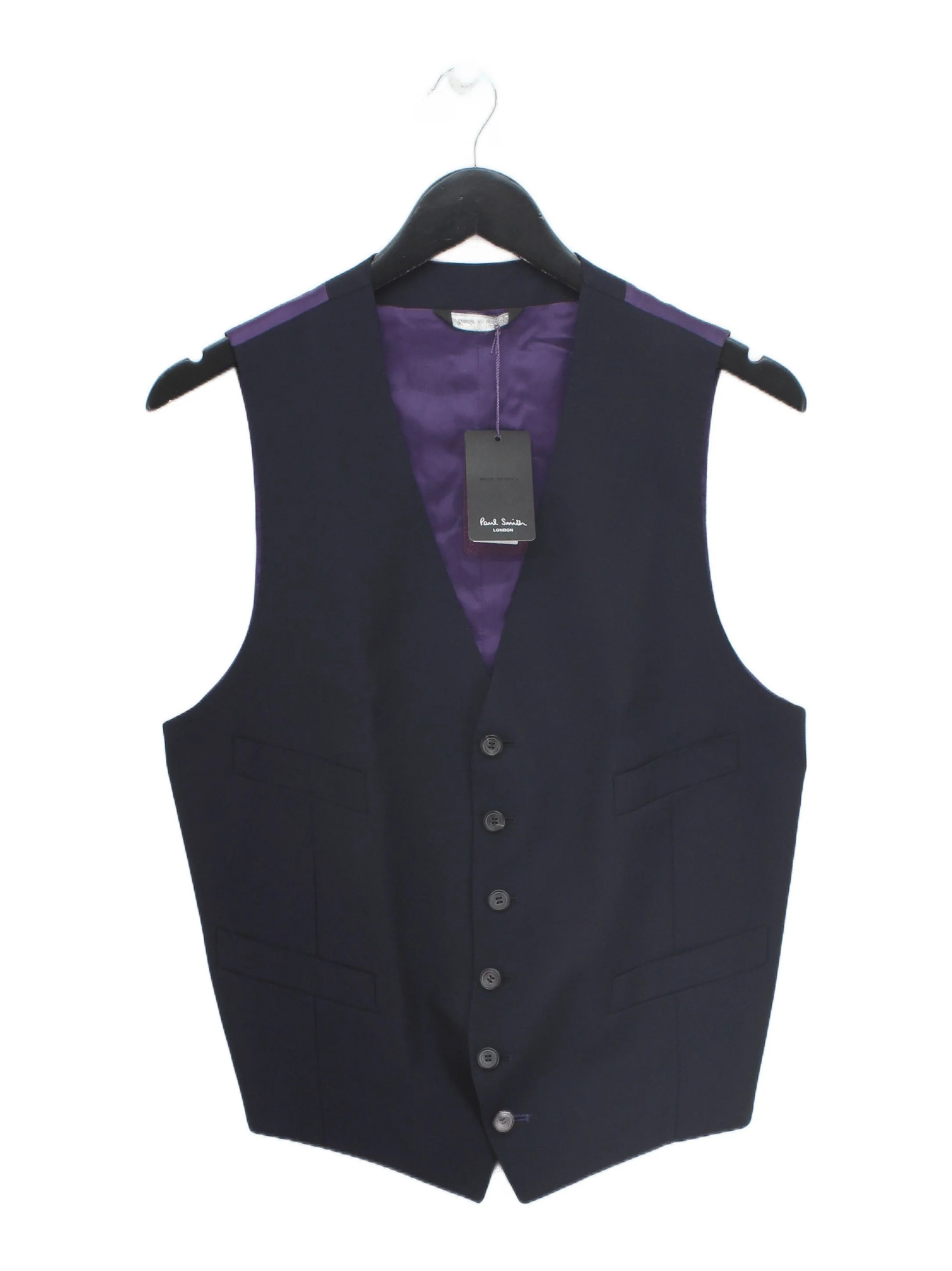 Paul Smith Men's Coat Chest: 36 in Blue Wool New with tags