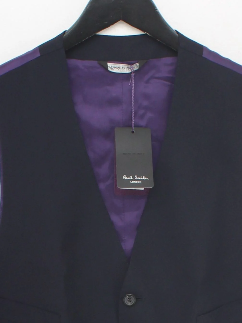 Paul Smith Men's Coat Chest: 36 in Blue Wool New with tags - Image 3