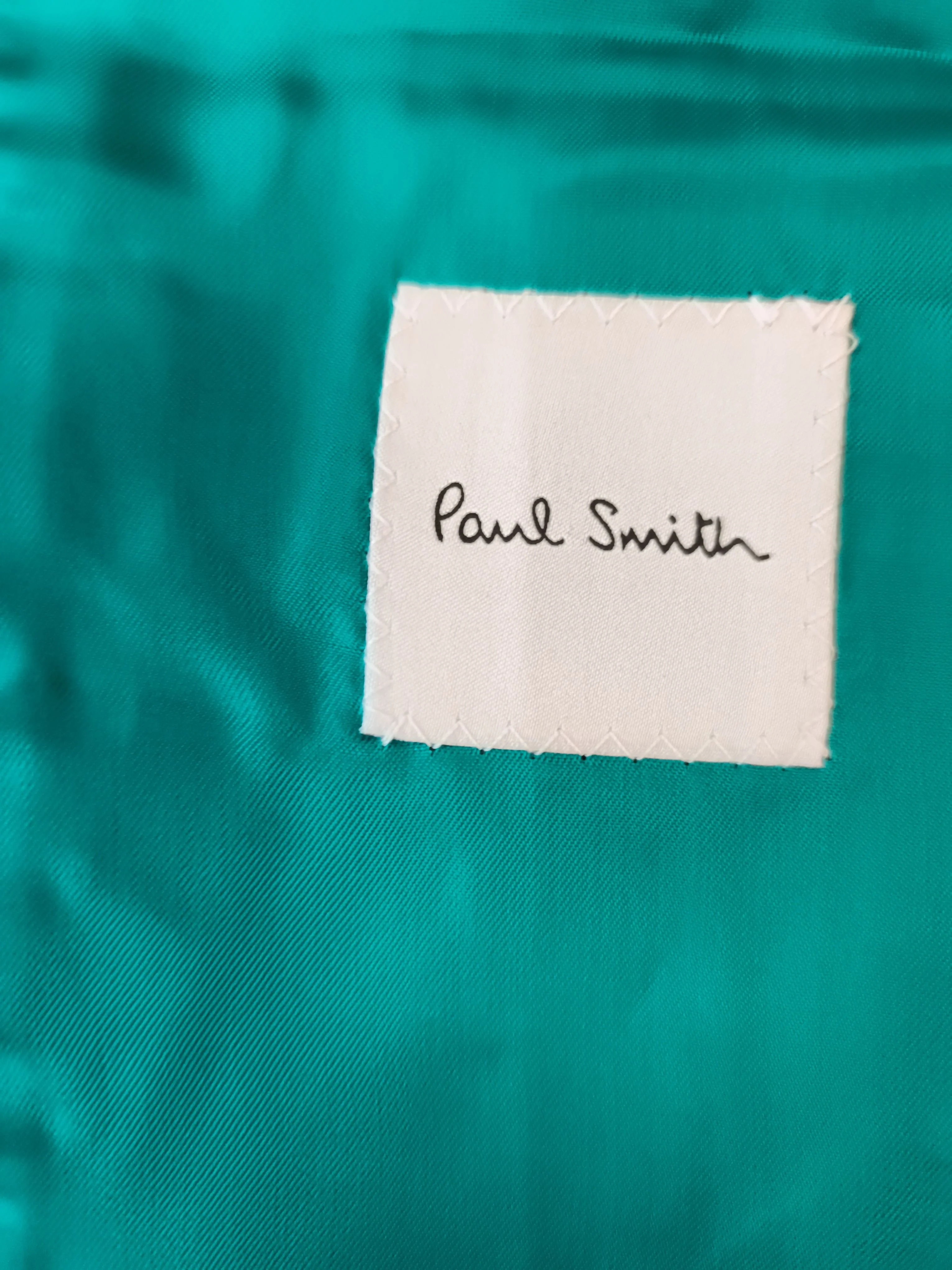 Paul Smith Men's Coat Chest: 38 in Blue Wool with Mohair Overcoat New with tags - Image 5