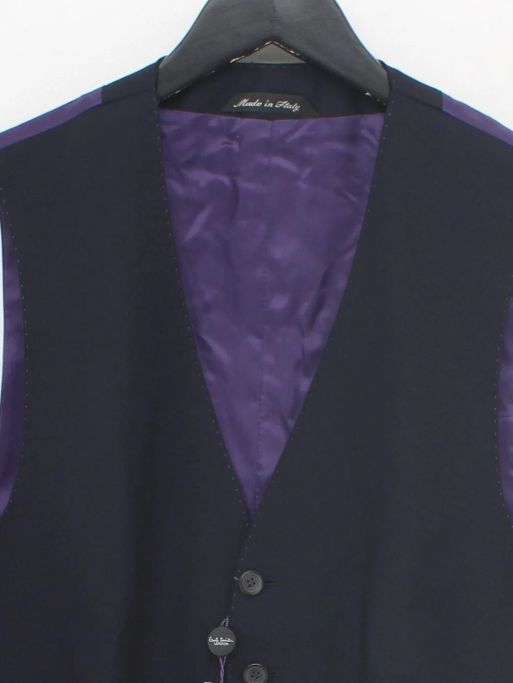 Paul Smith Men's Coat Chest: 40 in Blue Wool with Mohair Overcoat New with tags - Image 3