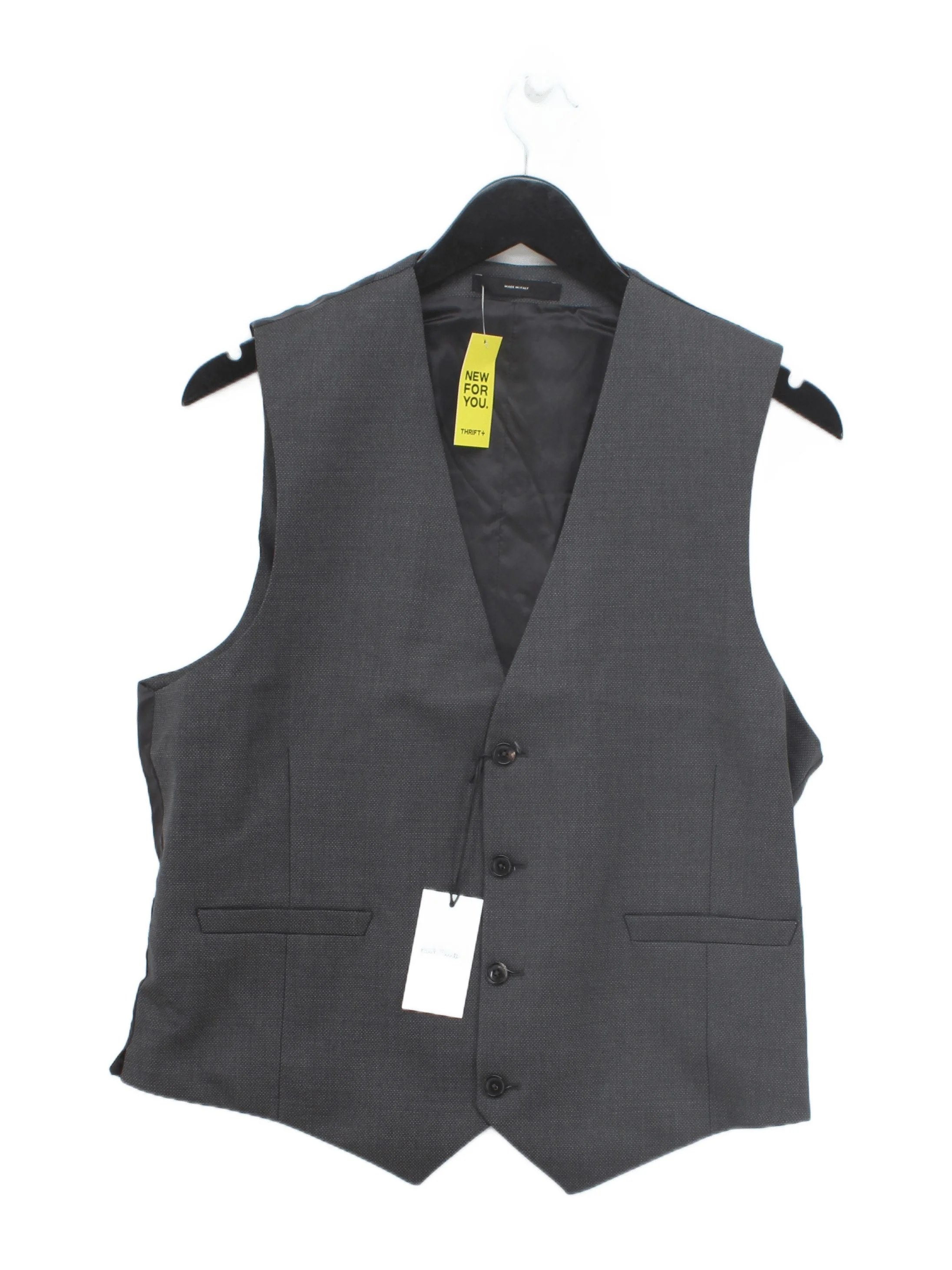 Paul Smith Men's Coat Chest: 40 in Grey 100% Viscose Overcoat New with tags