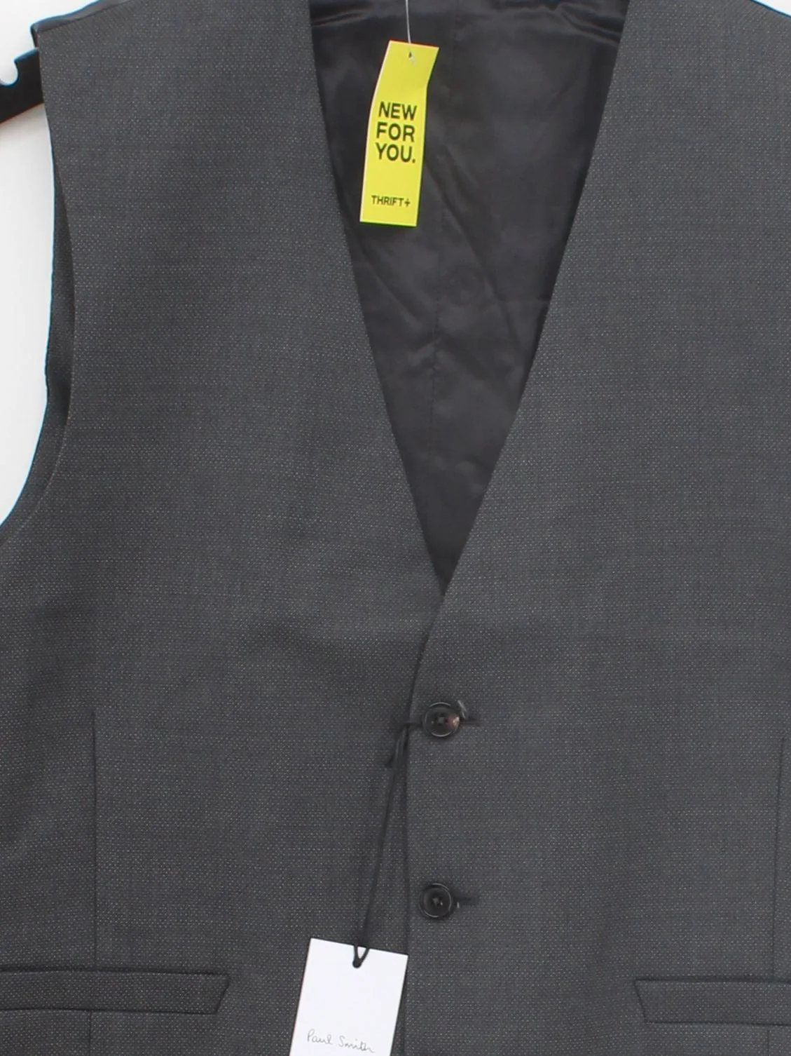 Paul Smith Men's Coat Chest: 40 in Grey 100% Viscose Overcoat New with tags - Image 3