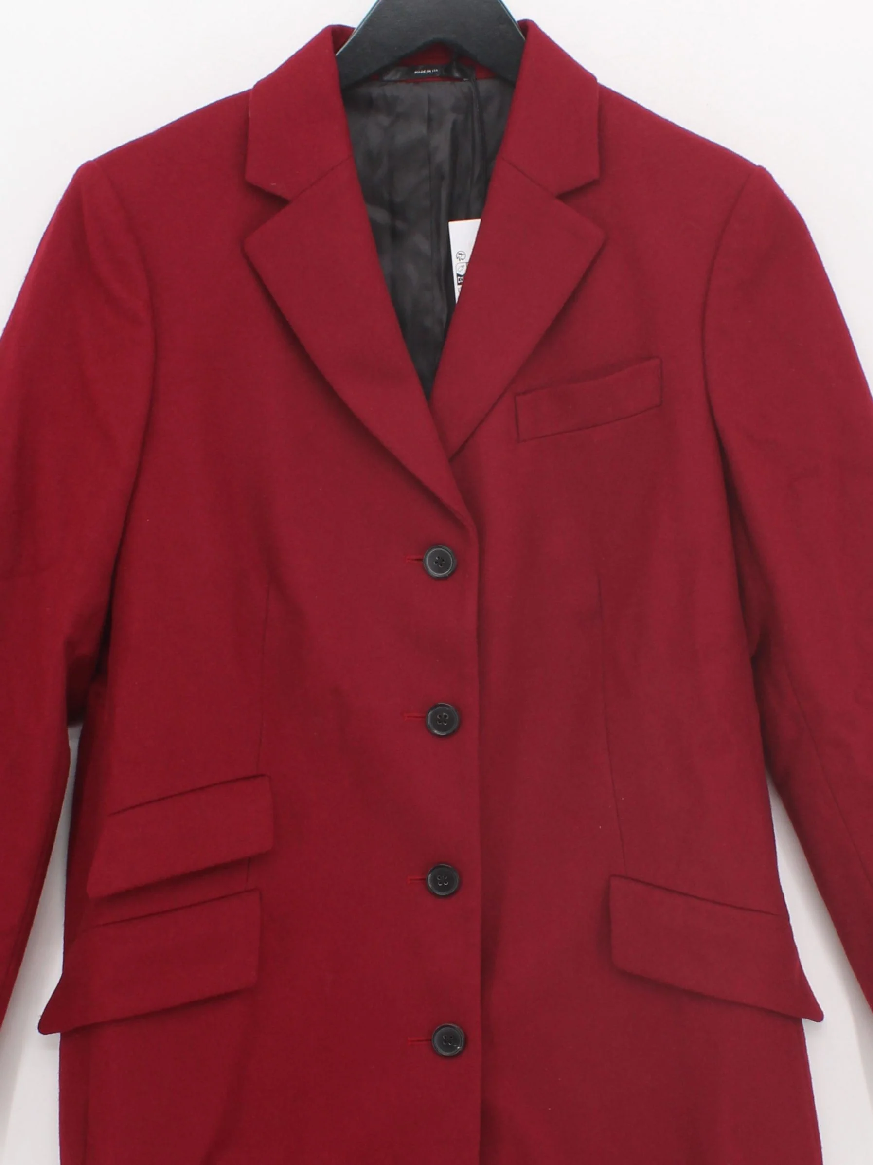 Paul Smith Men's Coat Chest: 40 in Red Wool with Cashmere Overcoat New with tags - Image 3