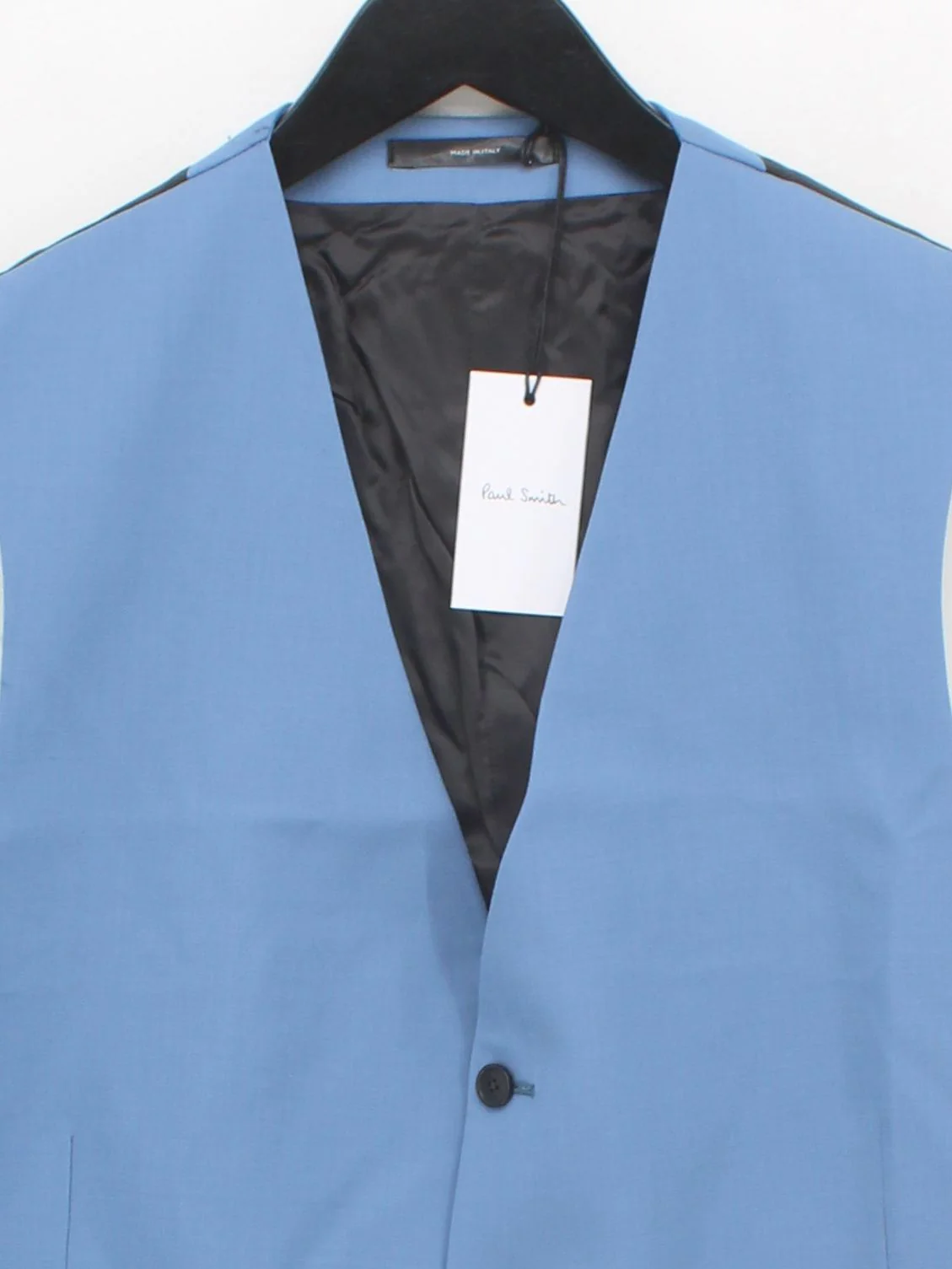 Paul Smith Men's Coat Chest: 42 in Blue 100% Wool Overcoat New with tags - Image 3