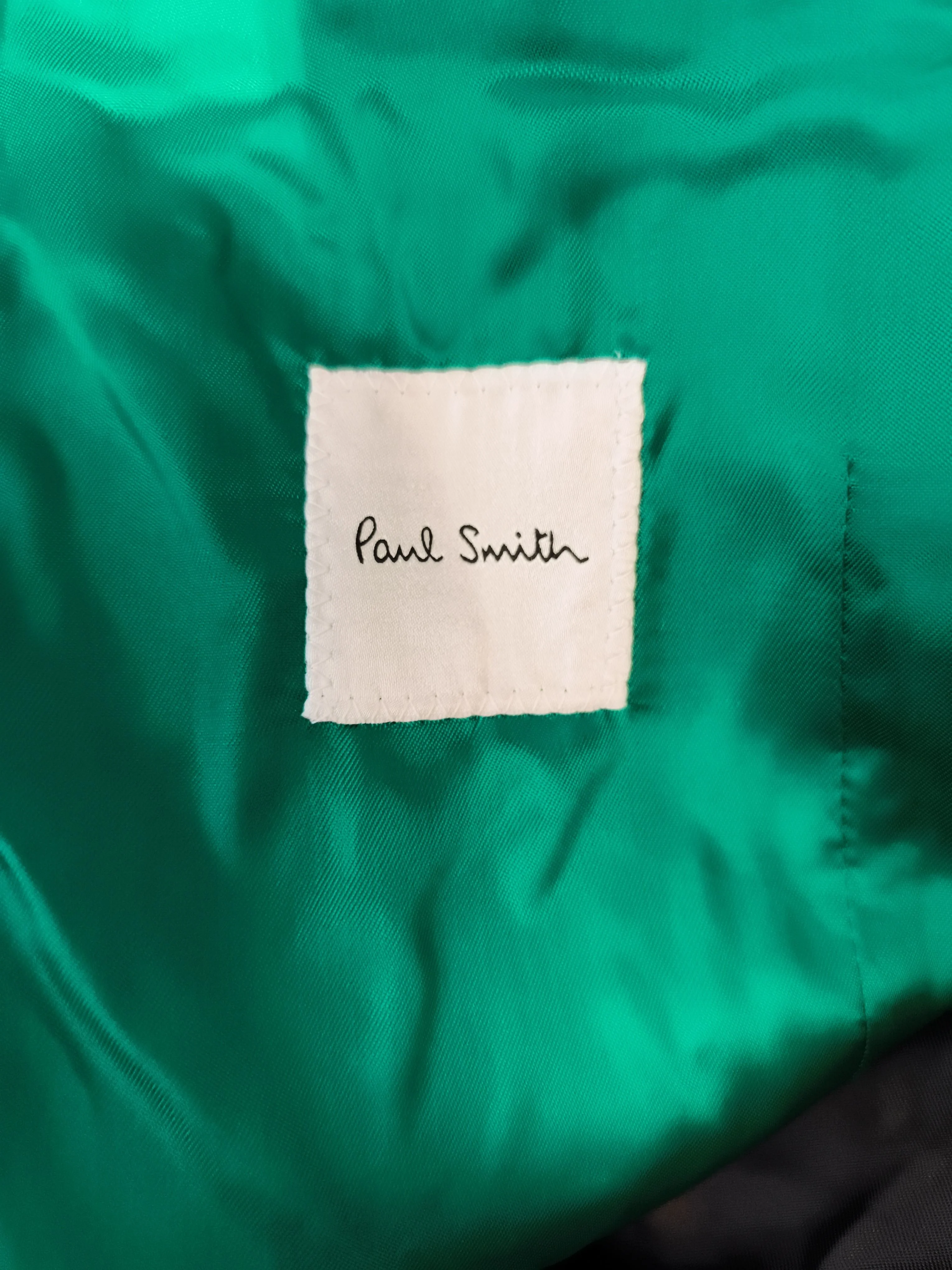 Paul Smith Men's Coat Chest: 42 in Blue 100% Wool Overcoat New with tags - Image 5