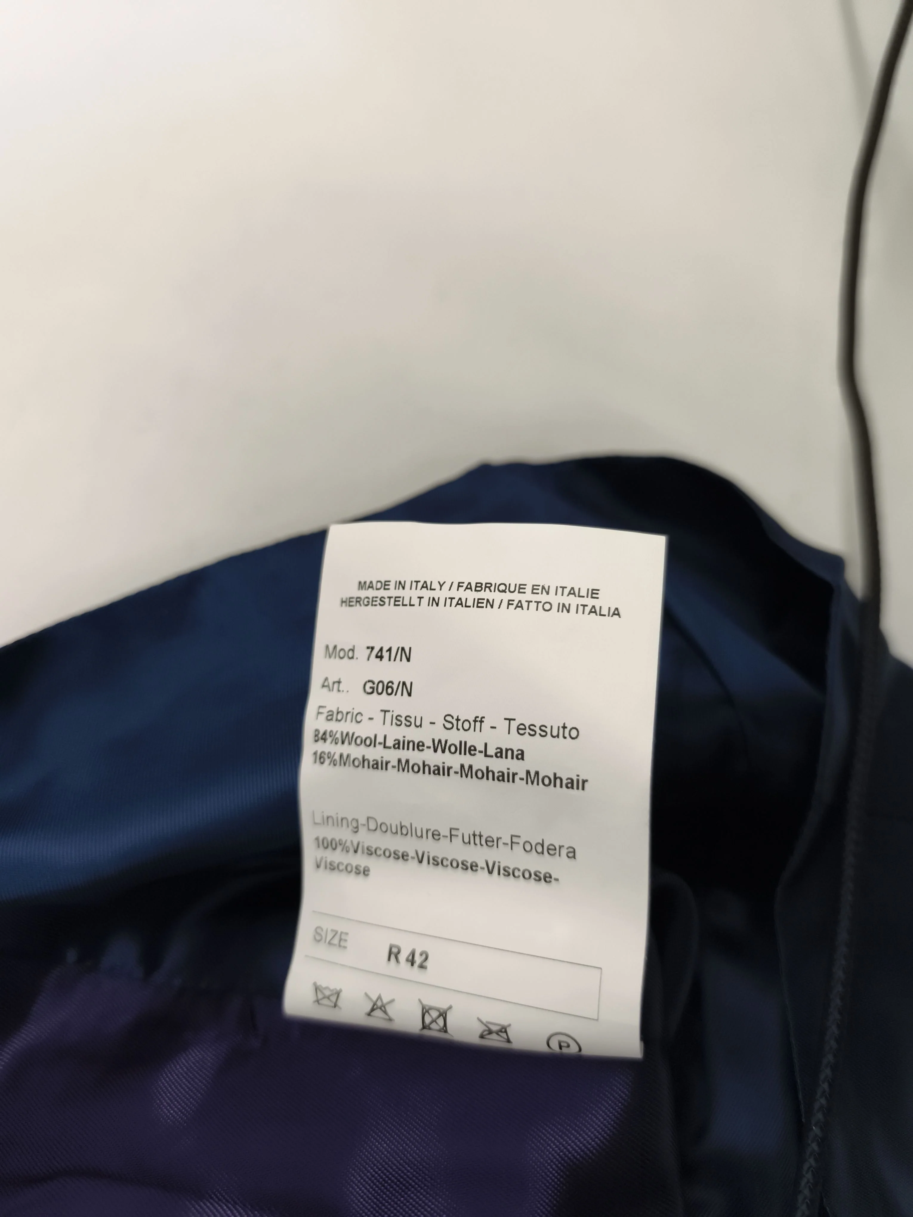 Paul Smith Men's Coat Chest: 42 in Blue Wool New with tags - Image 6