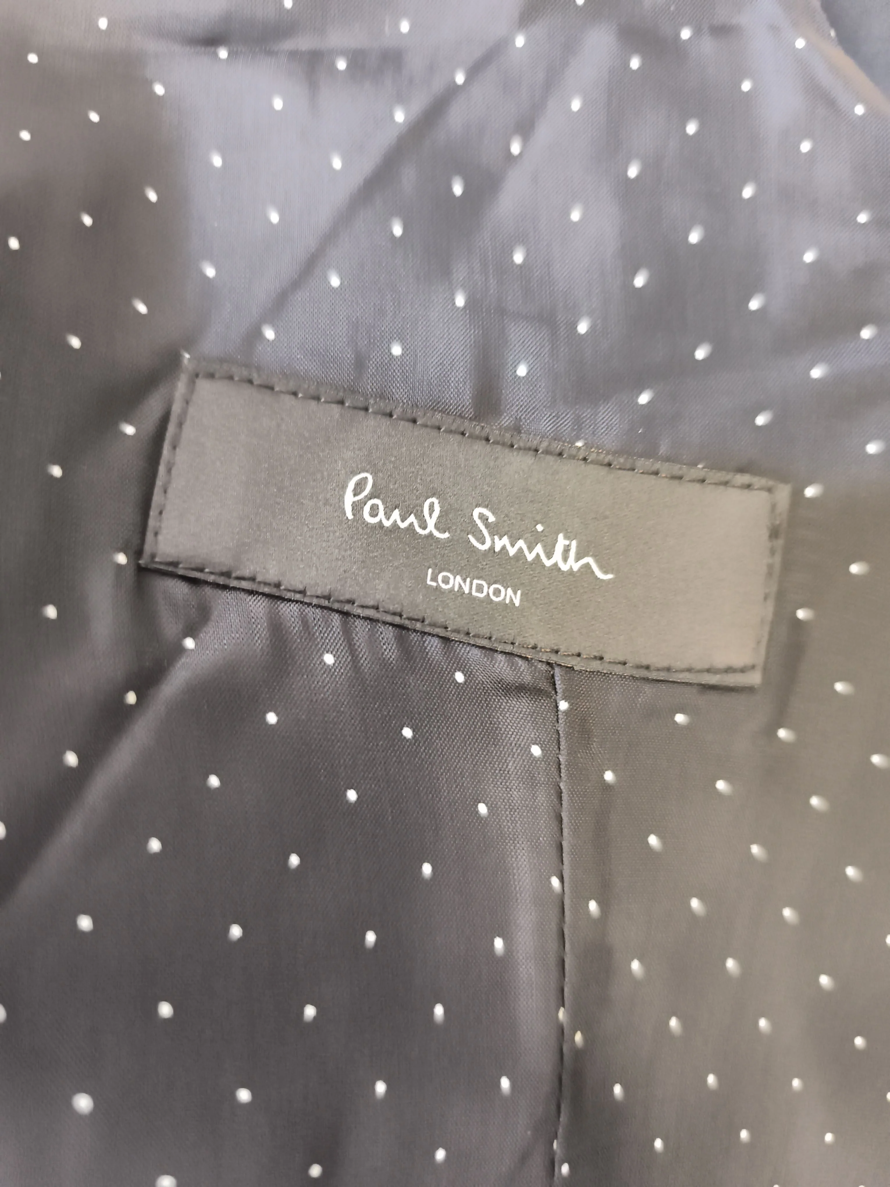 Paul Smith Men's Coat Chest: 42 in Blue Wool with Viscose Overcoat New with tags - Image 5