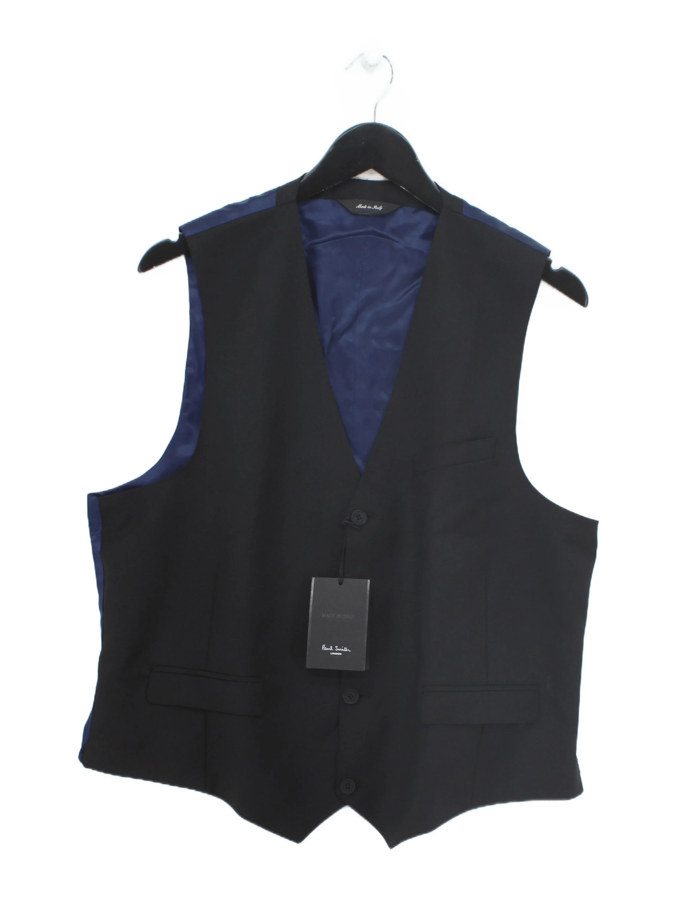 Paul Smith Men's Coat Chest: 44 in Black Wool New with tags