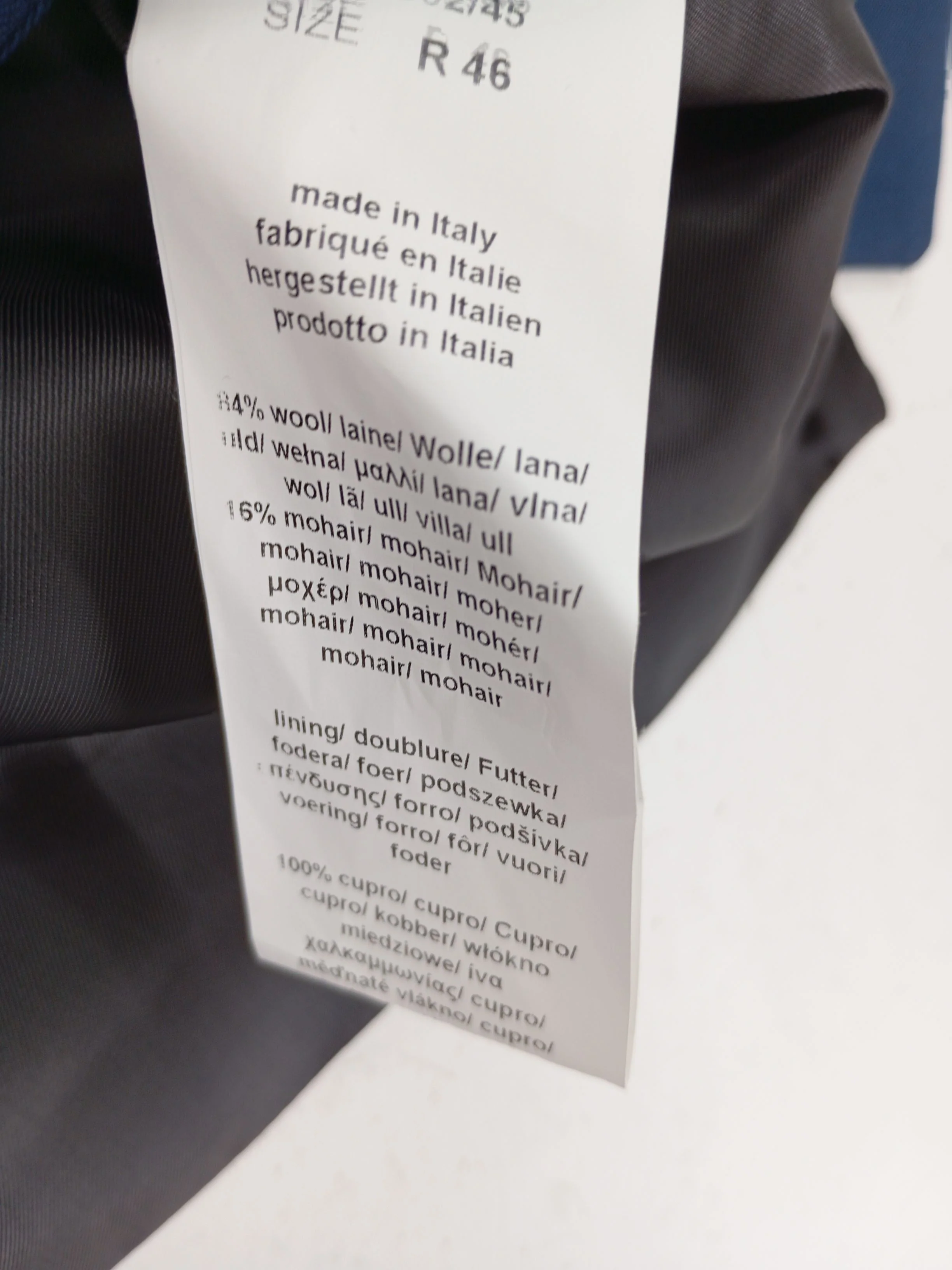 Paul Smith Men's Coat Chest: 46 in Blue Wool New with tags - Image 6