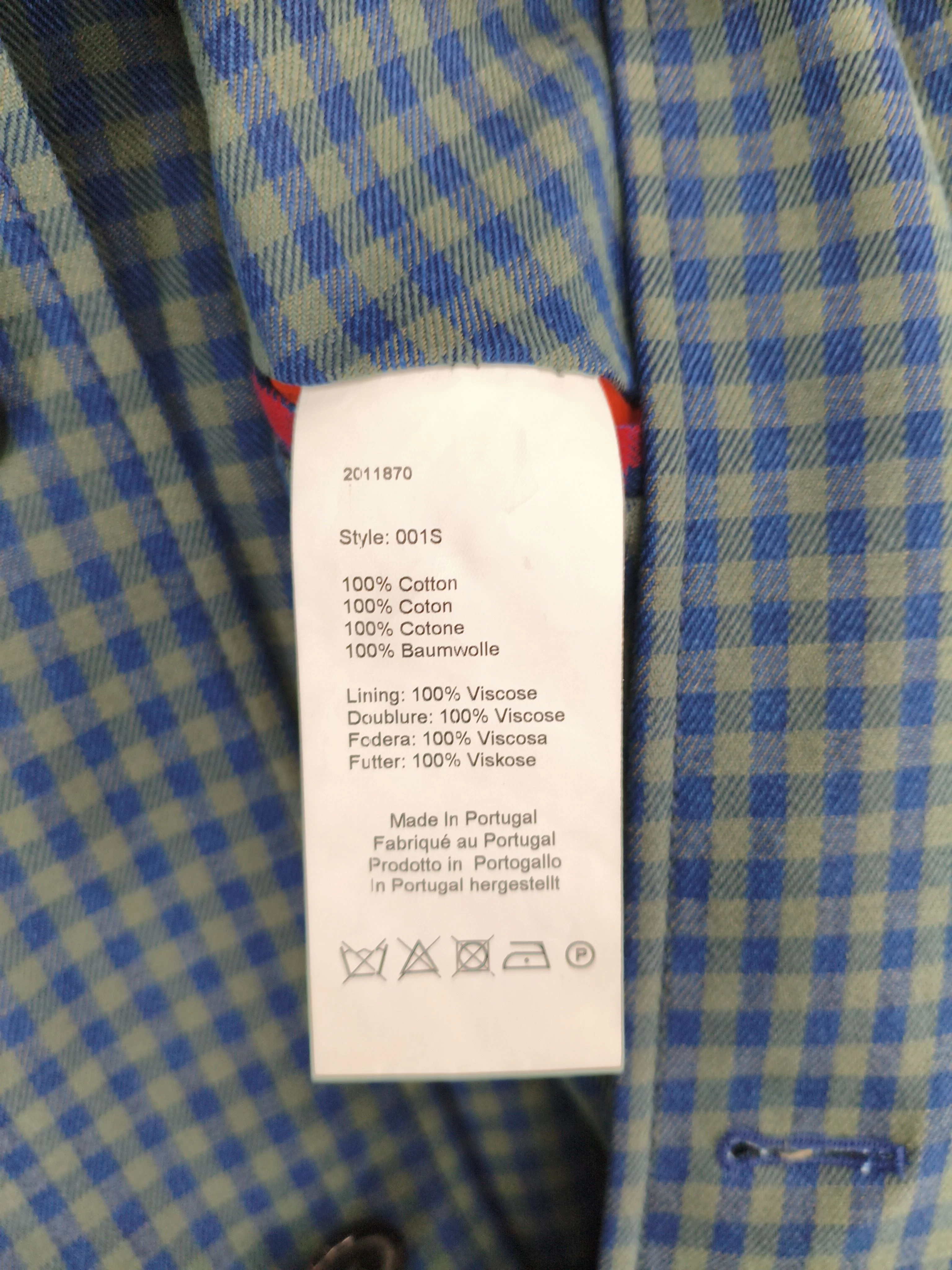 Paul Smith Men's Coat M Blue Cotton with Viscose Trench Coat New with tags - Image 6