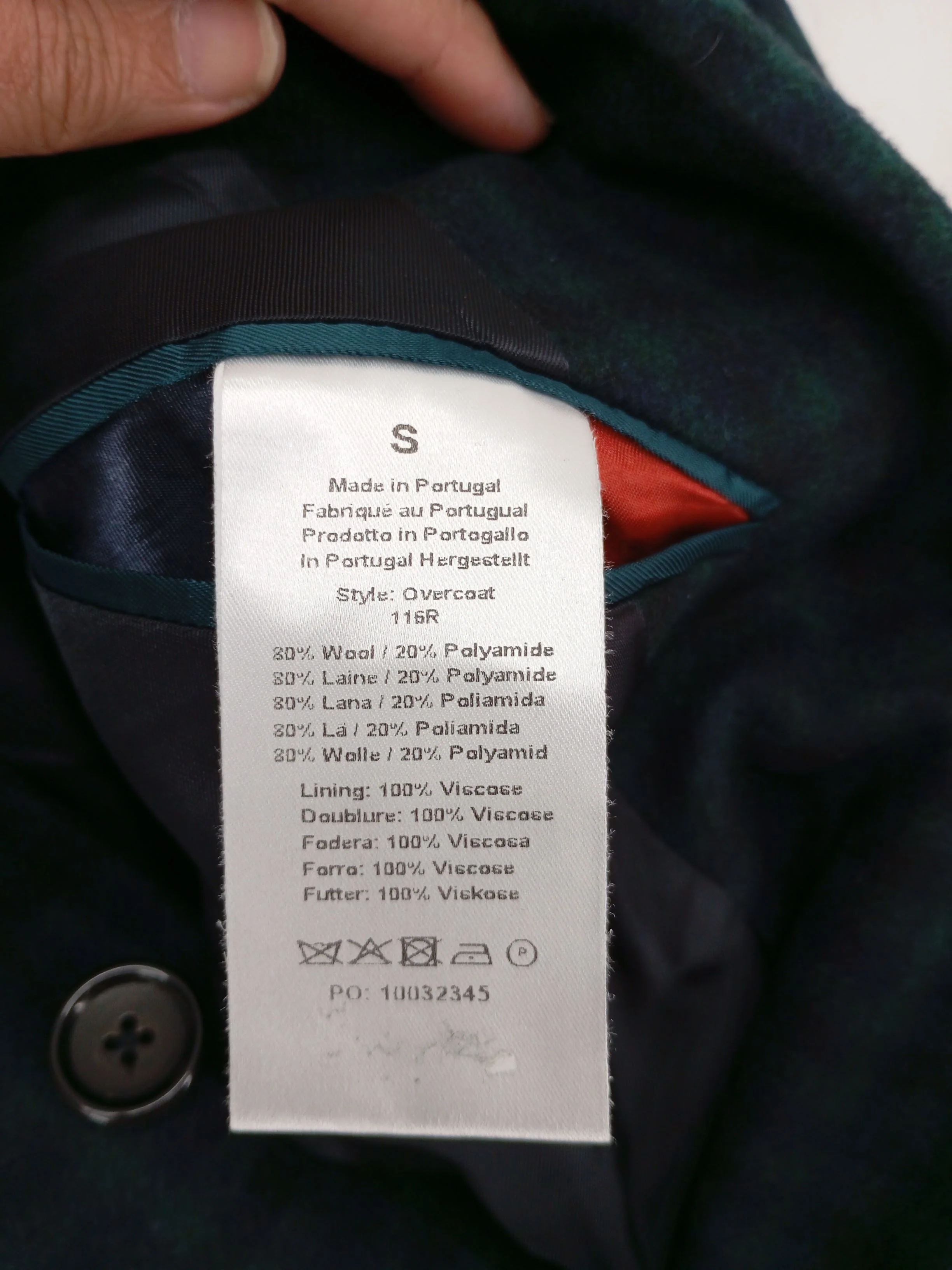Paul Smith Men's Coat S Green Wool New with tags - Image 6