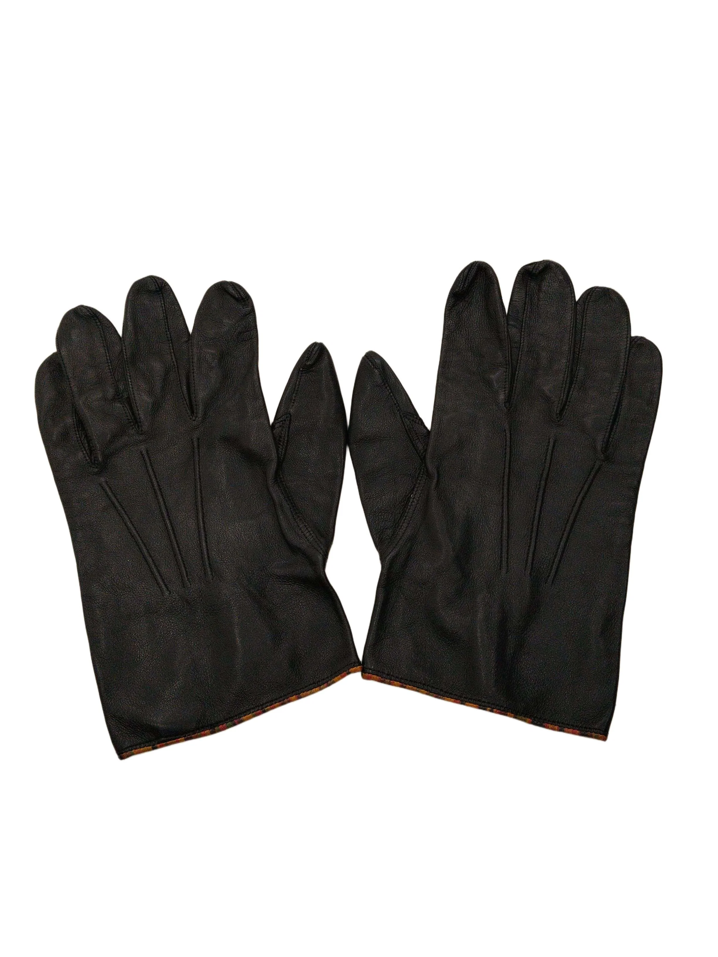 Paul Smith Men's Gloves L Black 100% Leather Glove