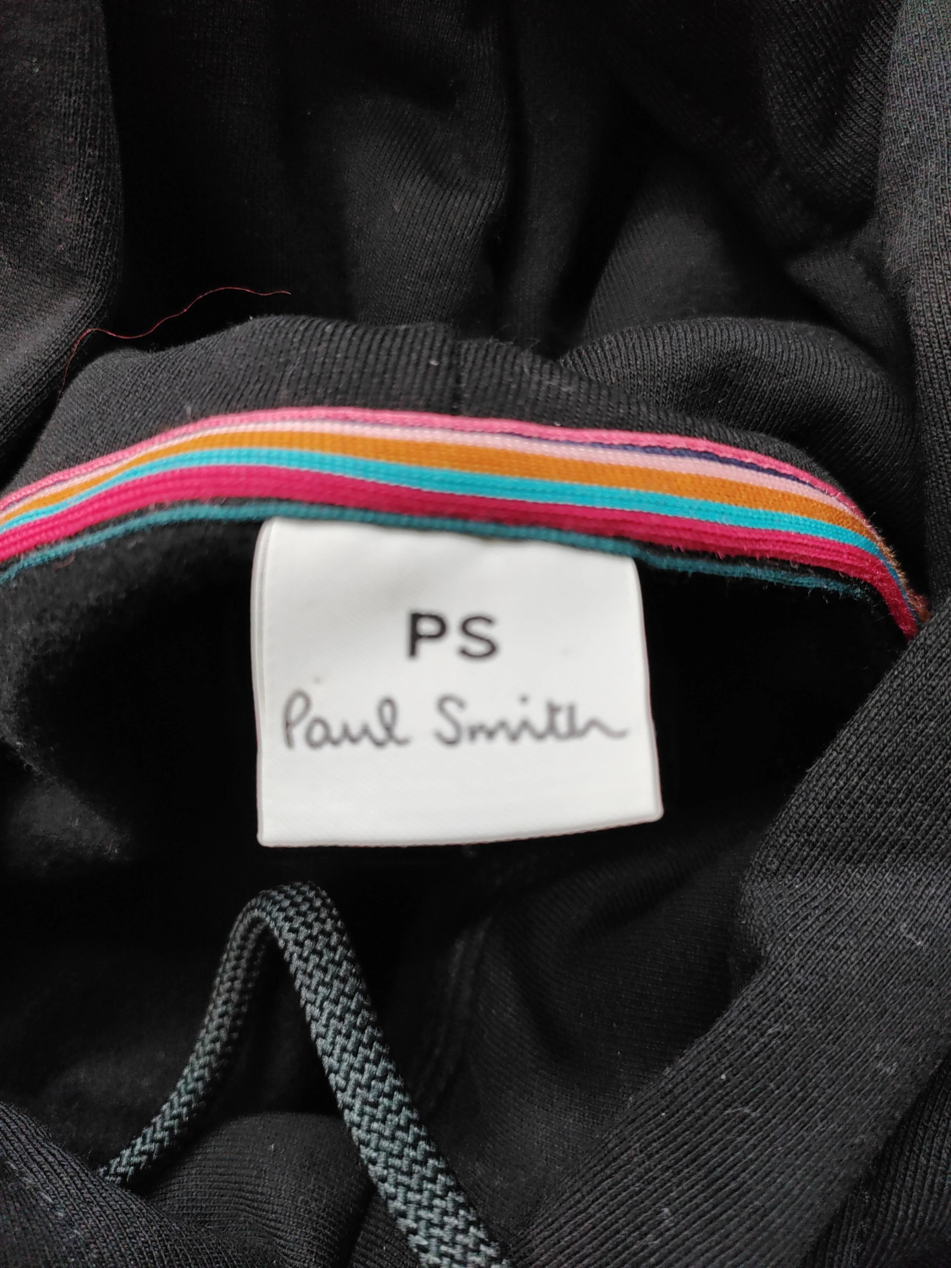 Paul Smith Men's Hoodie M Black 100% Cotton Pullover - Image 6