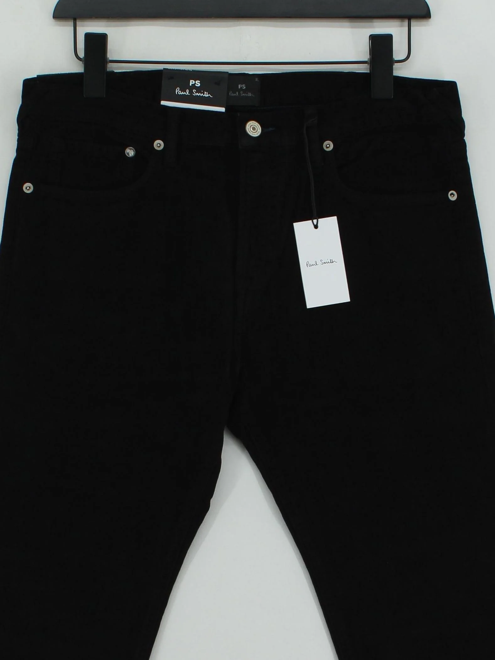 Paul Smith Men's Jeans M Black 100% Cotton Straight New with tags - Image 3