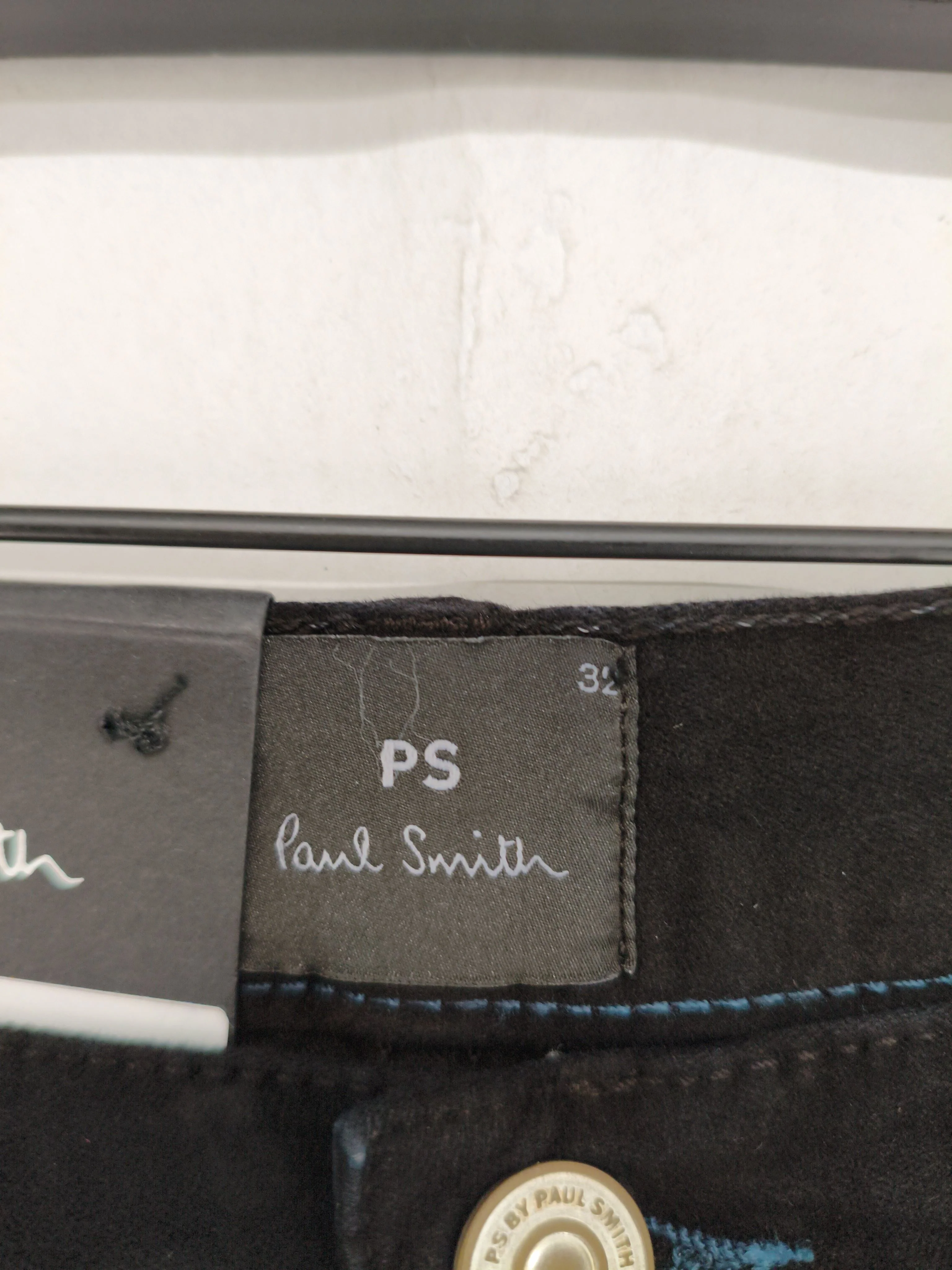 Paul Smith Men's Jeans M Black 100% Cotton Straight New with tags - Image 5