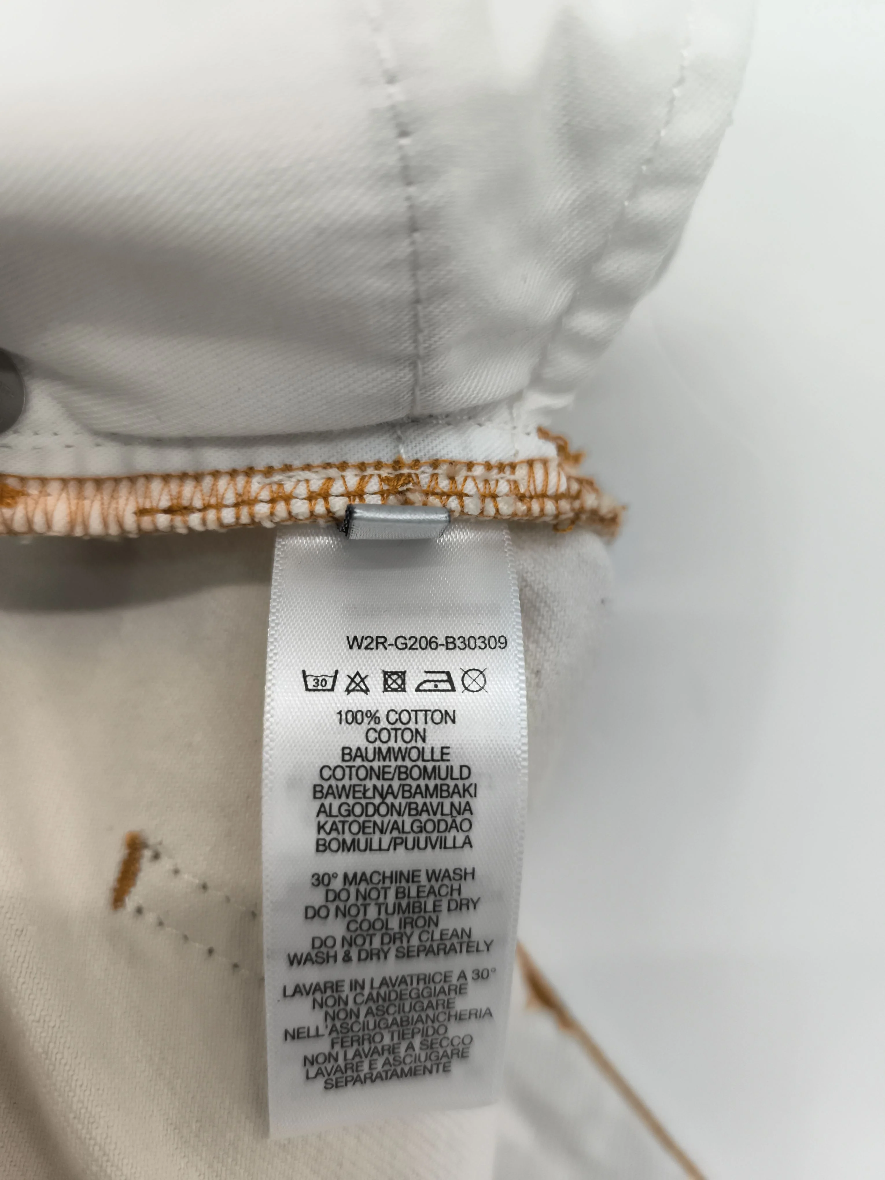 Paul Smith Men's Jeans M Cream 100% Cotton Straight New with tags - Image 6