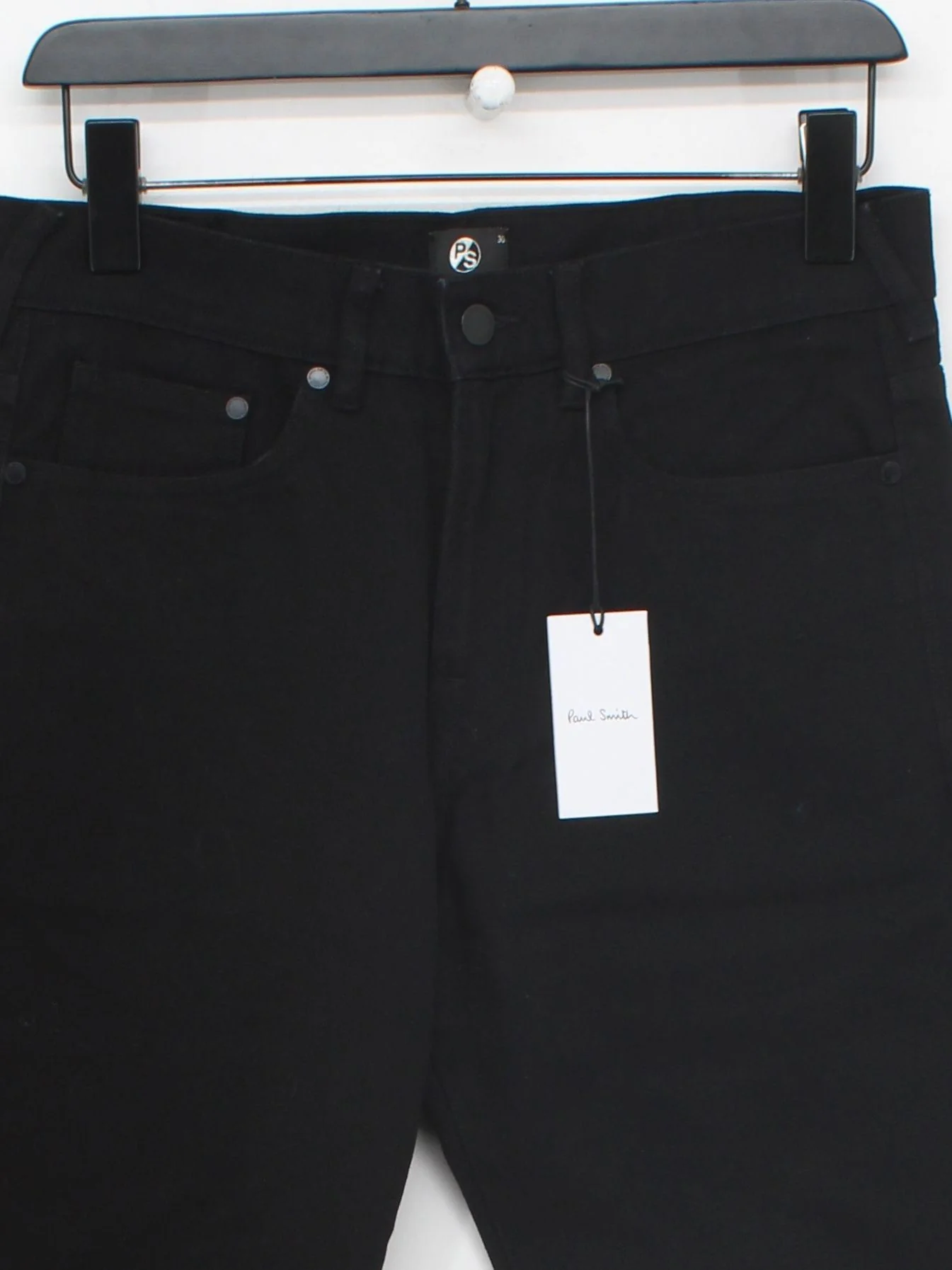 Paul Smith Men's Jeans W 30 in Black 100% Cotton Straight New with tags - Image 3