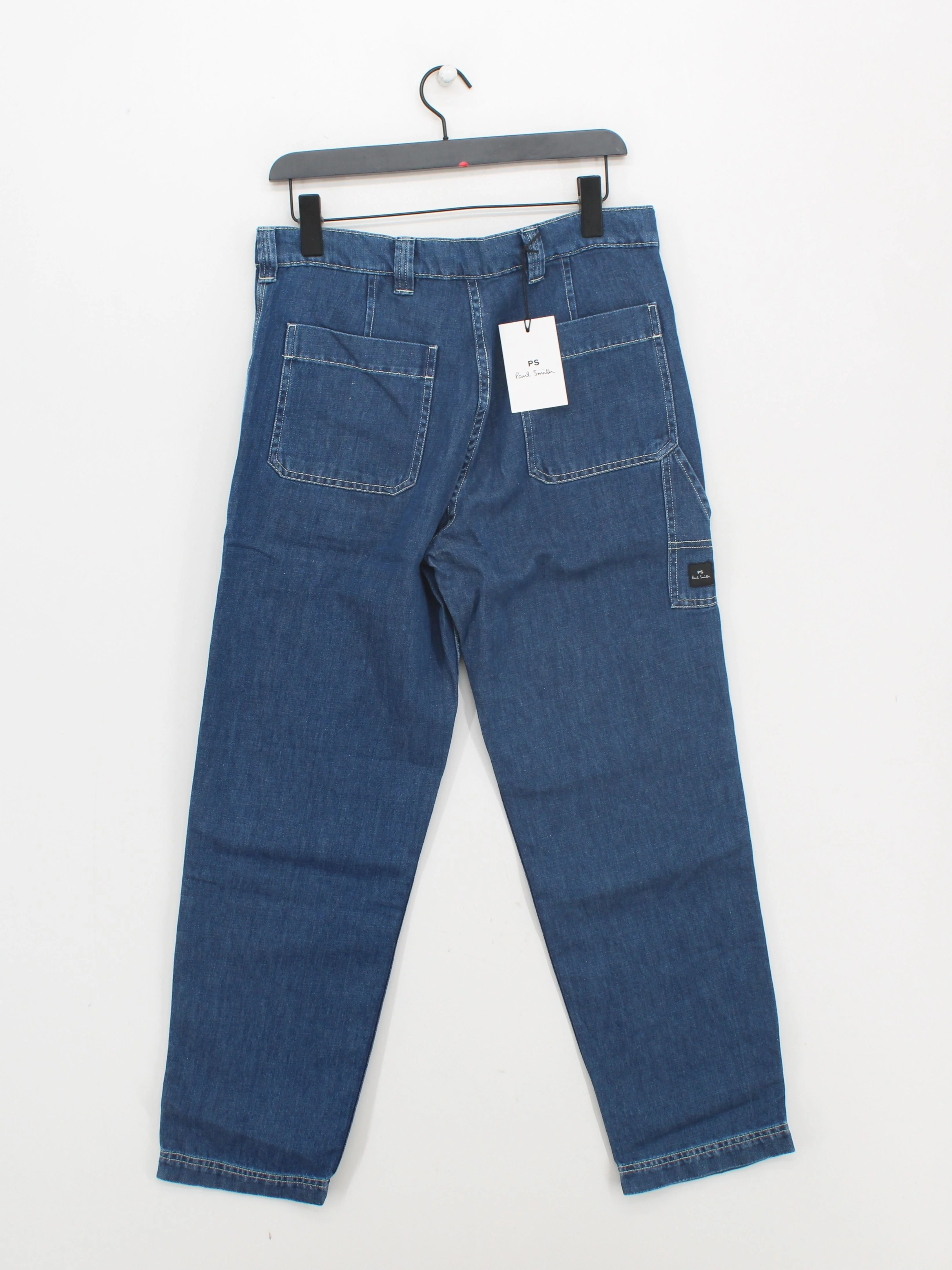 Paul Smith Men's Jeans W 30 in Blue Cotton with Linen Straight New with tags - Image 2