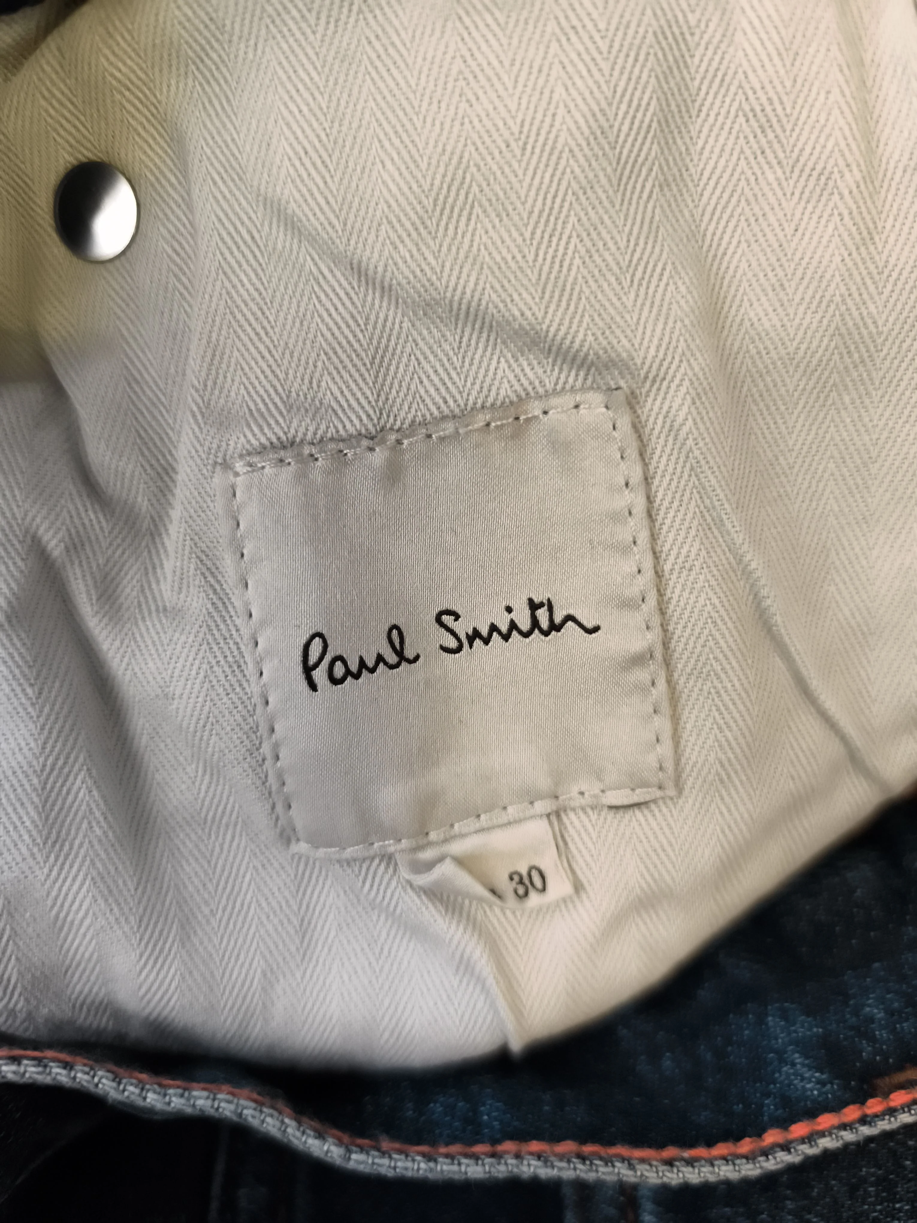 Paul Smith Men's Jeans W 30 in Blue Cotton with Other Straight New with tags - Image 5