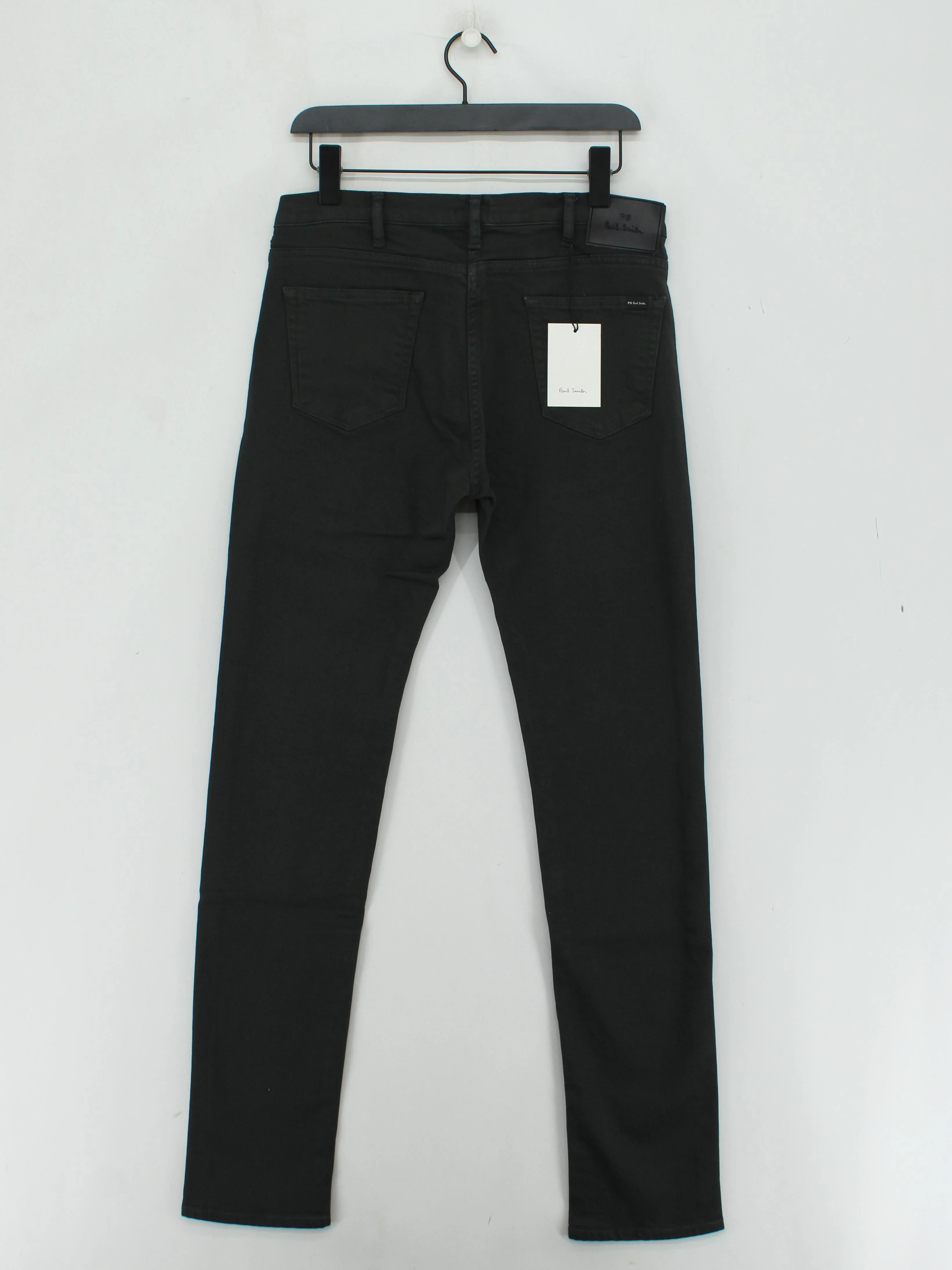 Paul Smith Men's Jeans W 31 in Black Cotton with Elastane Straight New with tags - Image 2