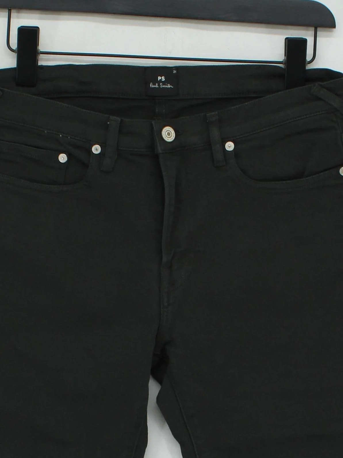 Paul Smith Men's Jeans W 31 in Black Cotton with Elastane Straight New with tags - Image 3