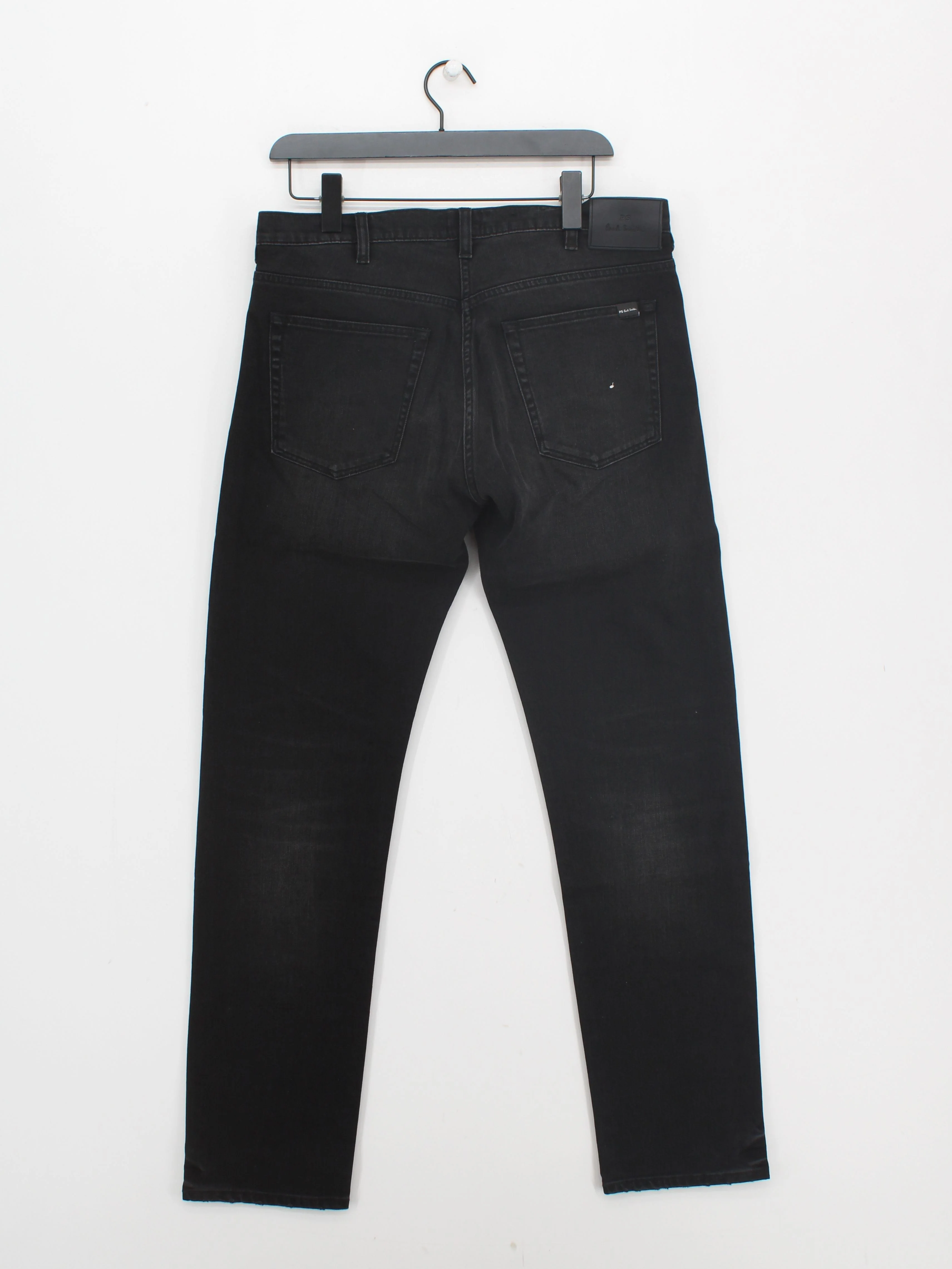 Paul Smith Men's Jeans W 32 in Black Cotton with Spandex Straight New with tags - Image 2
