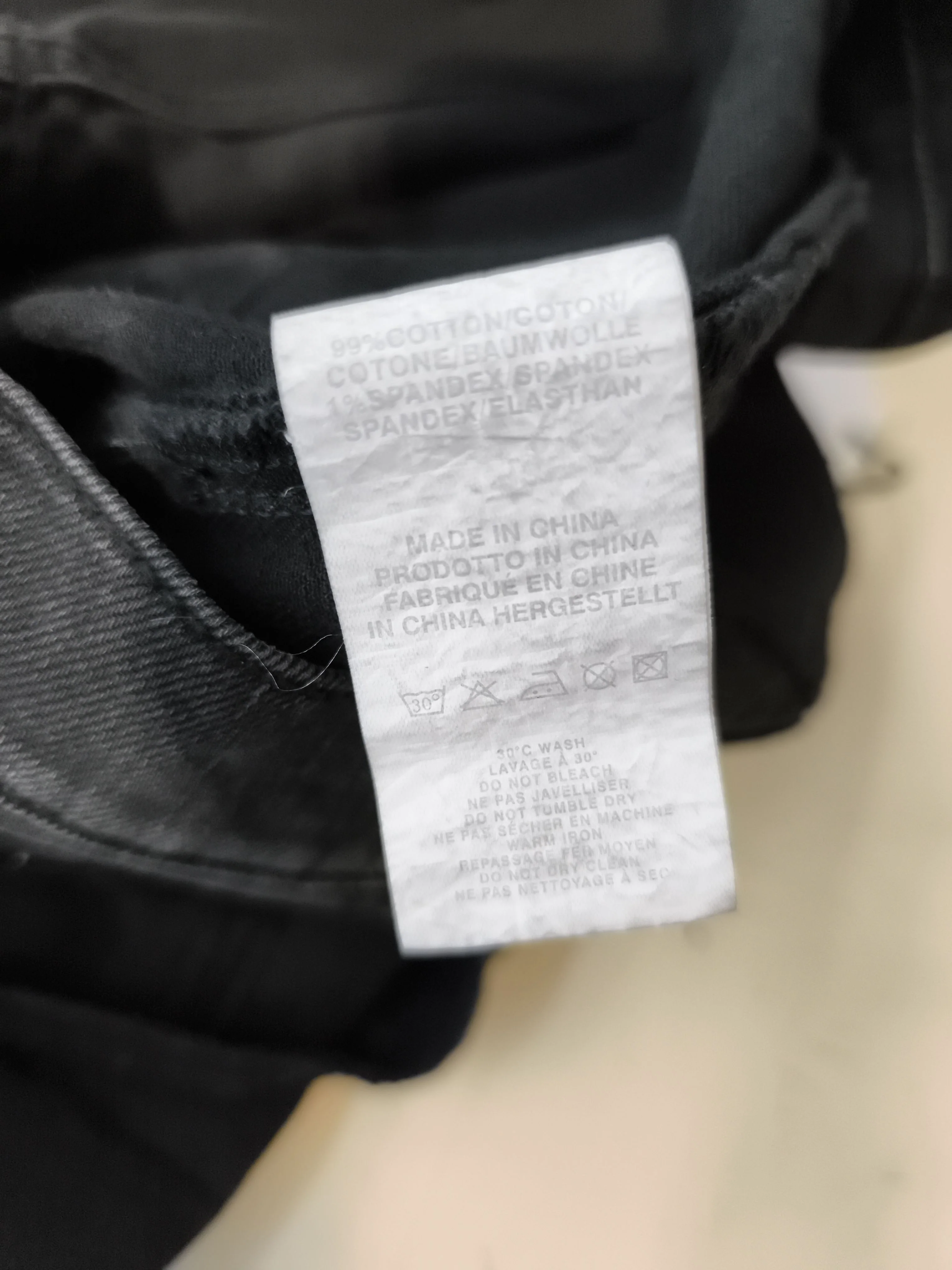 Paul Smith Men's Jeans W 32 in Black Cotton with Spandex Straight New with tags - Image 6