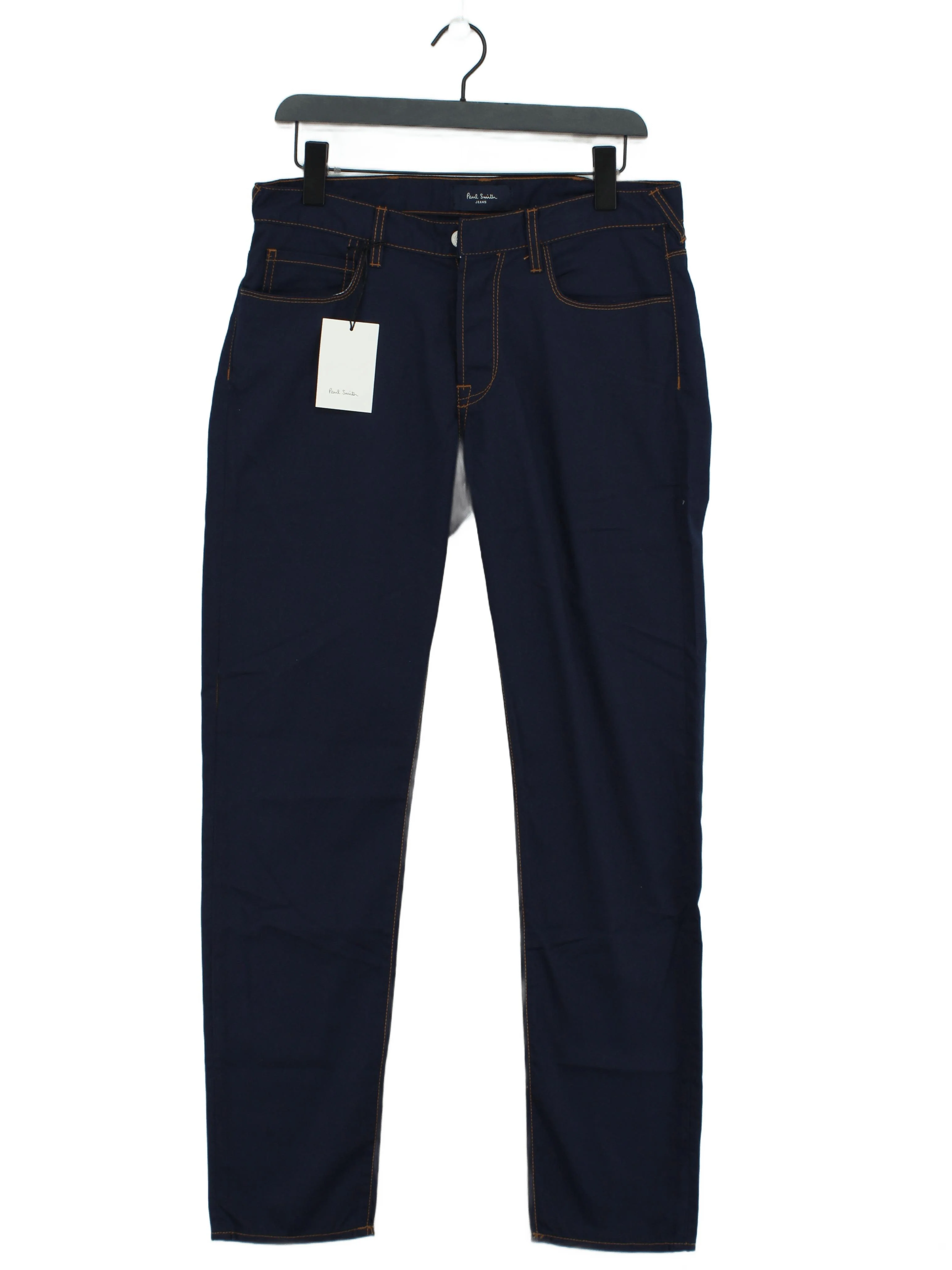 Paul Smith Men's Jeans W 32 in Blue 100% Cotton Straight