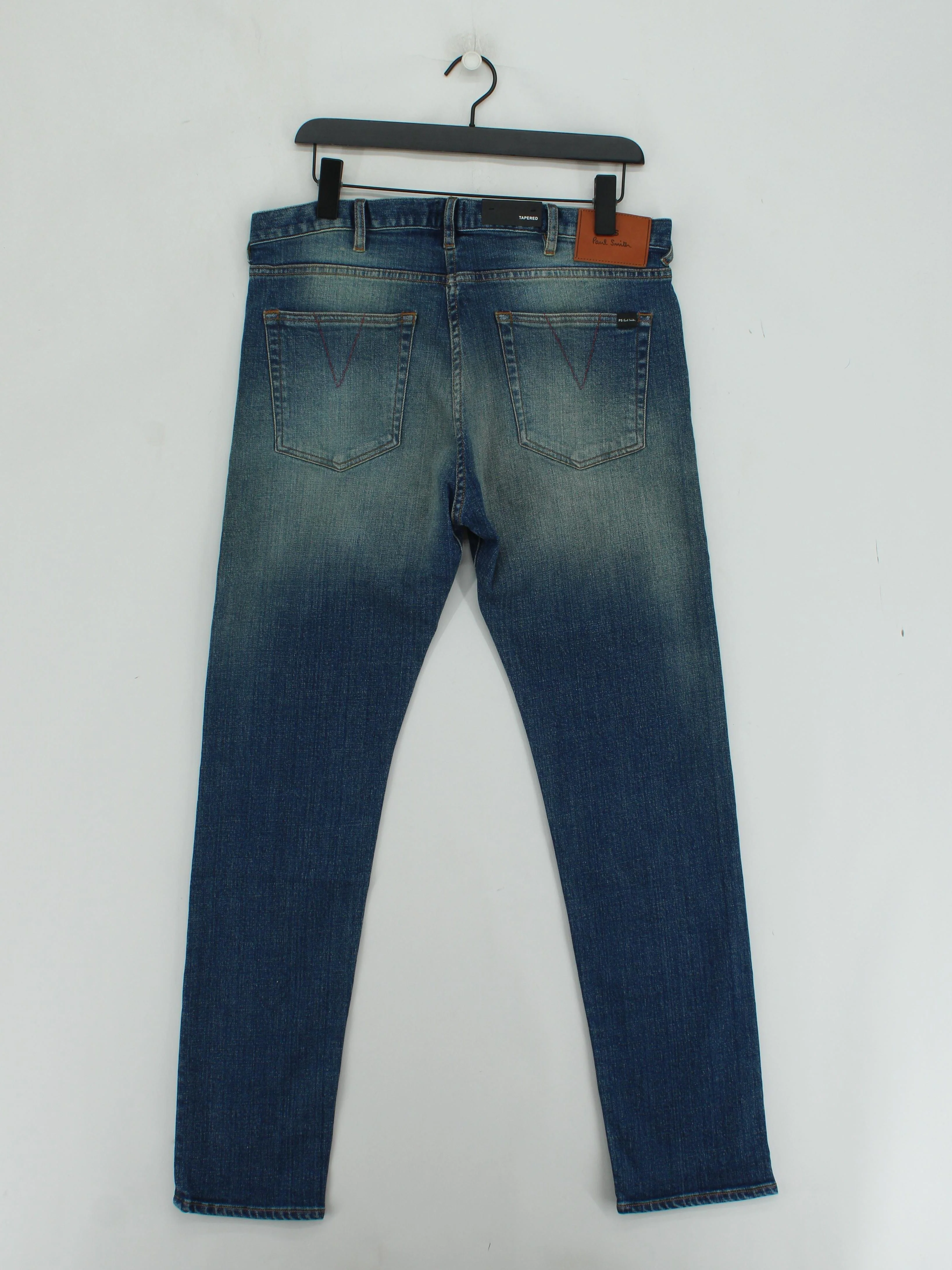 Paul Smith Men's Jeans W 32 in Blue 100% Cotton Straight New with tags - Image 2