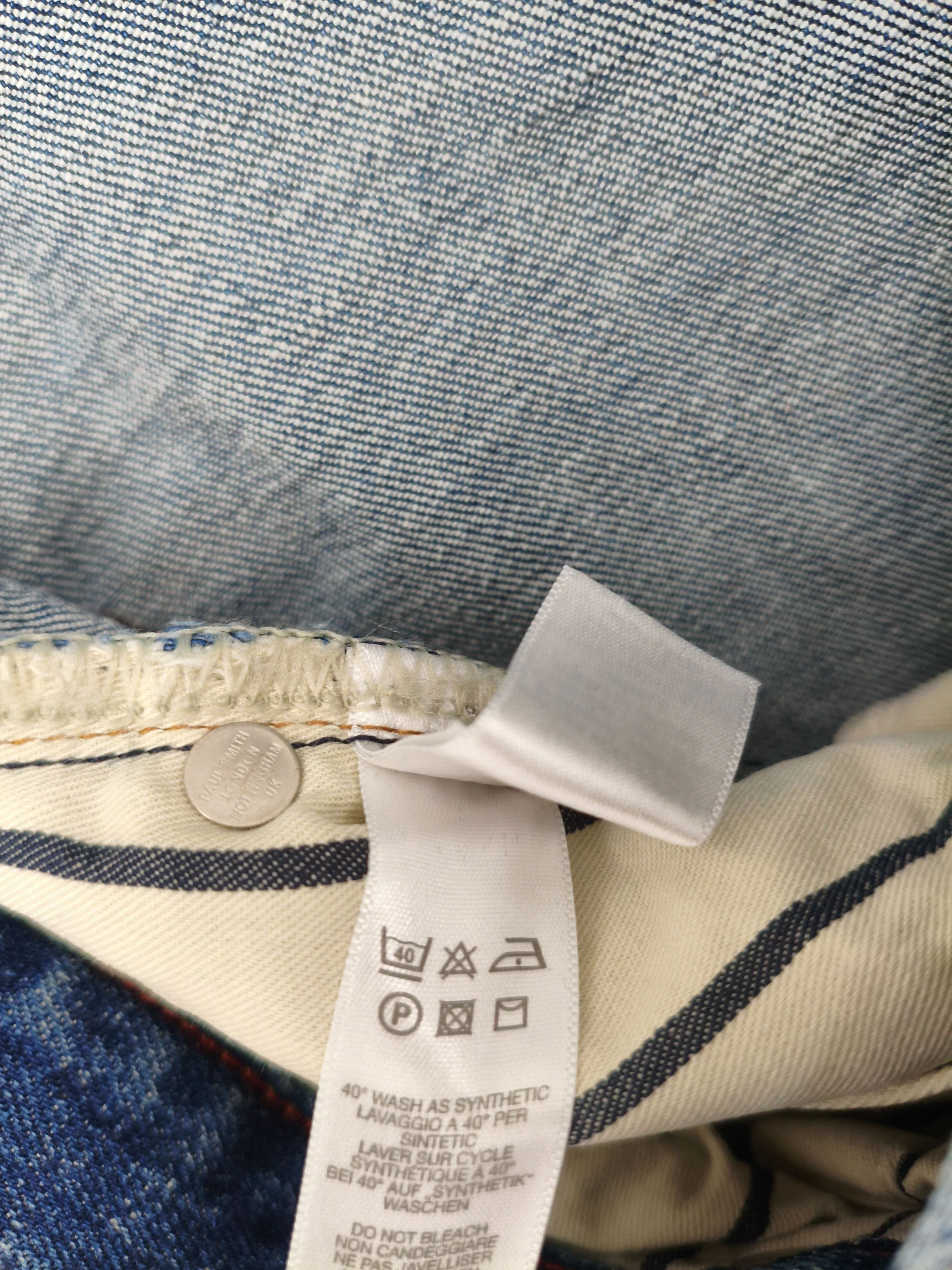 Paul Smith Men's Jeans W 32 in Blue 100% Cotton Straight New with tags - Image 6