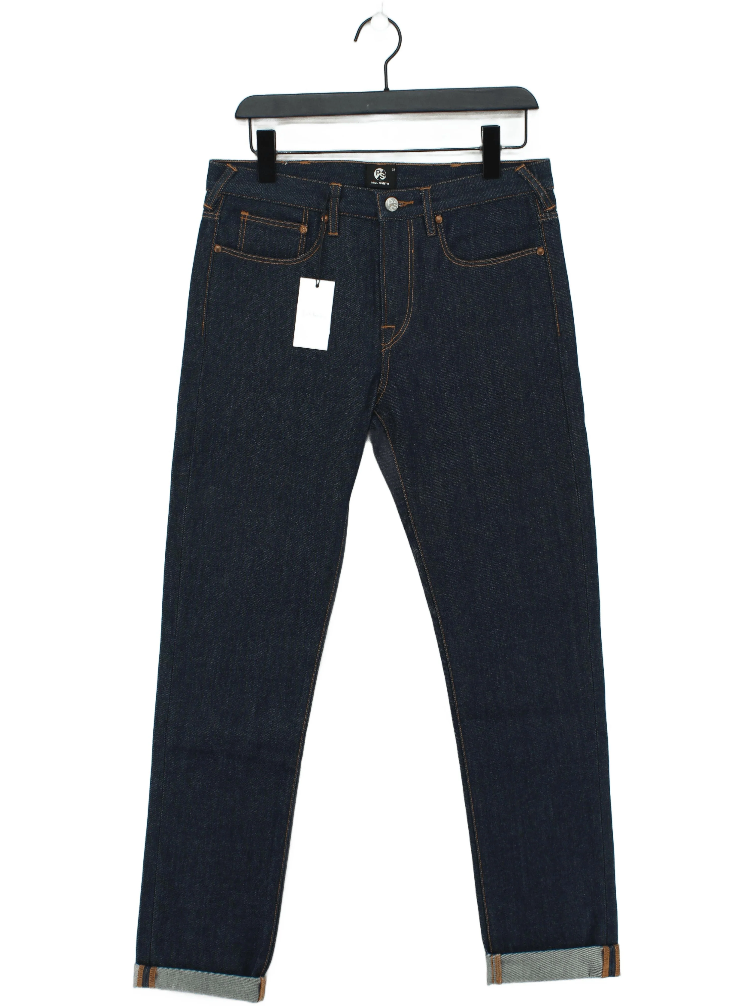 Paul Smith Men's Jeans W 32 in Blue 100% Cotton Straight New with tags