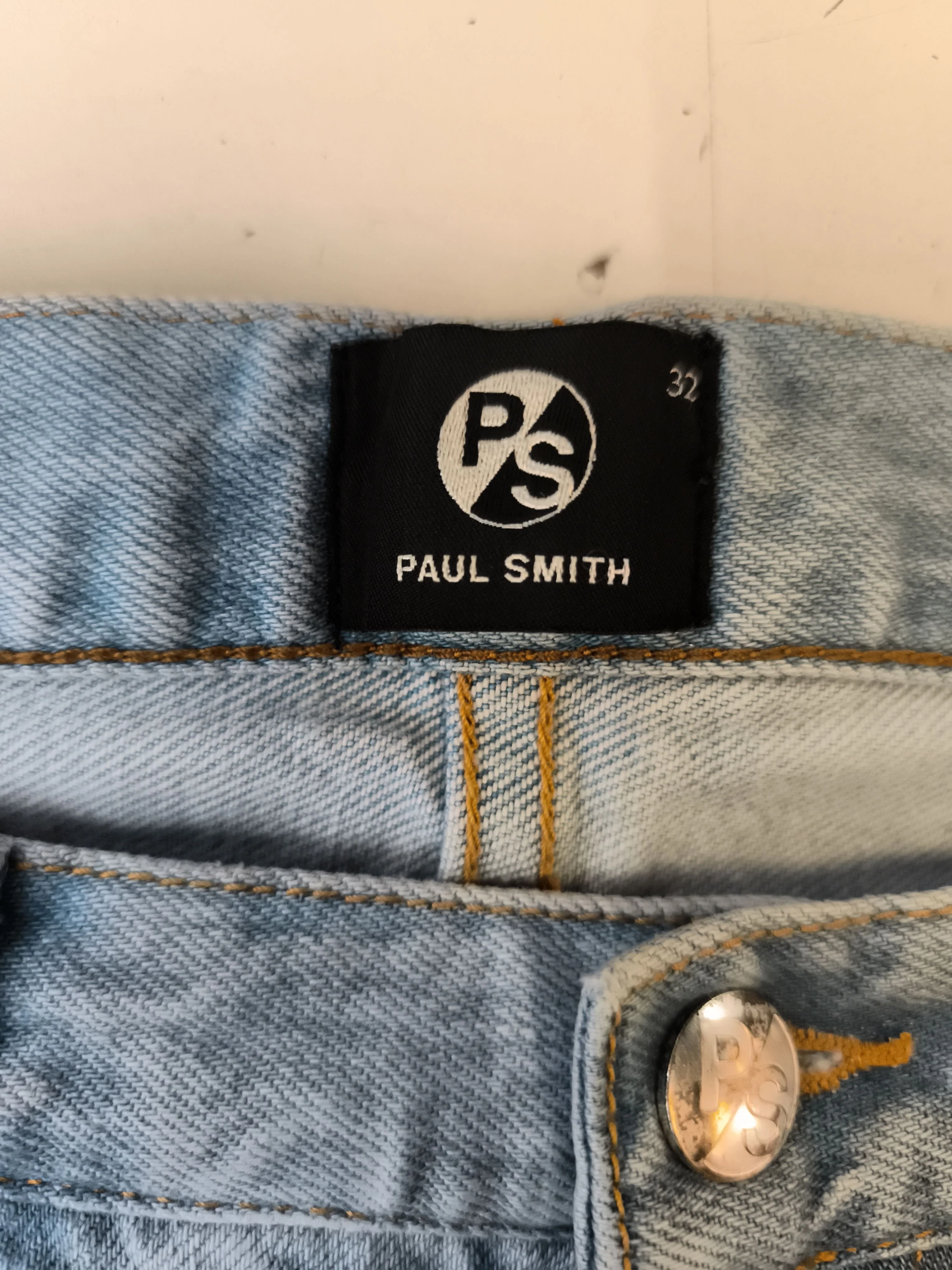 Paul Smith Men's Jeans W 32 in Blue 100% Cotton Straight New with tags - Image 5