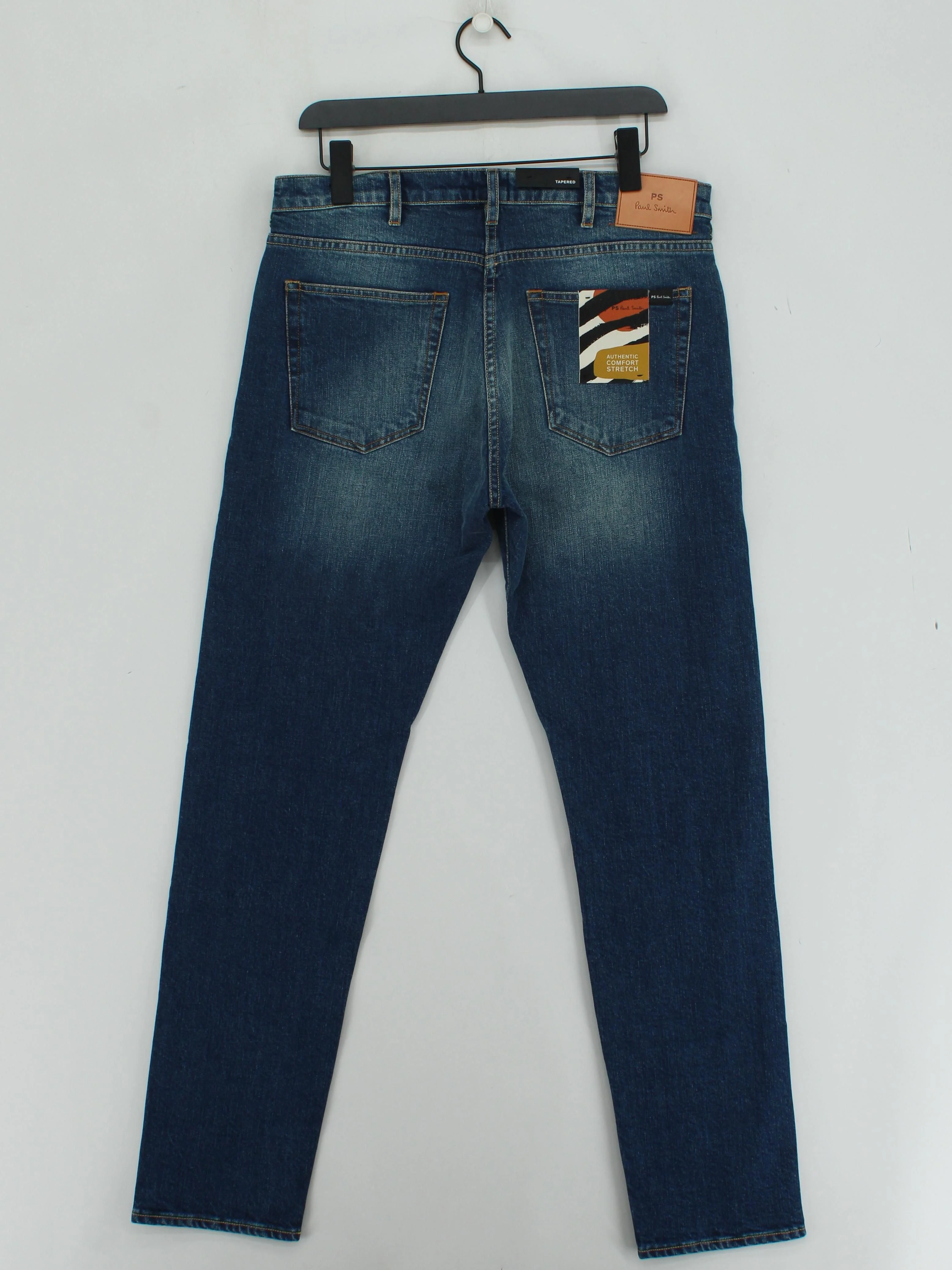 Paul Smith Men's Jeans W 32 in Blue 100% Cotton Straight New with tags - Image 2