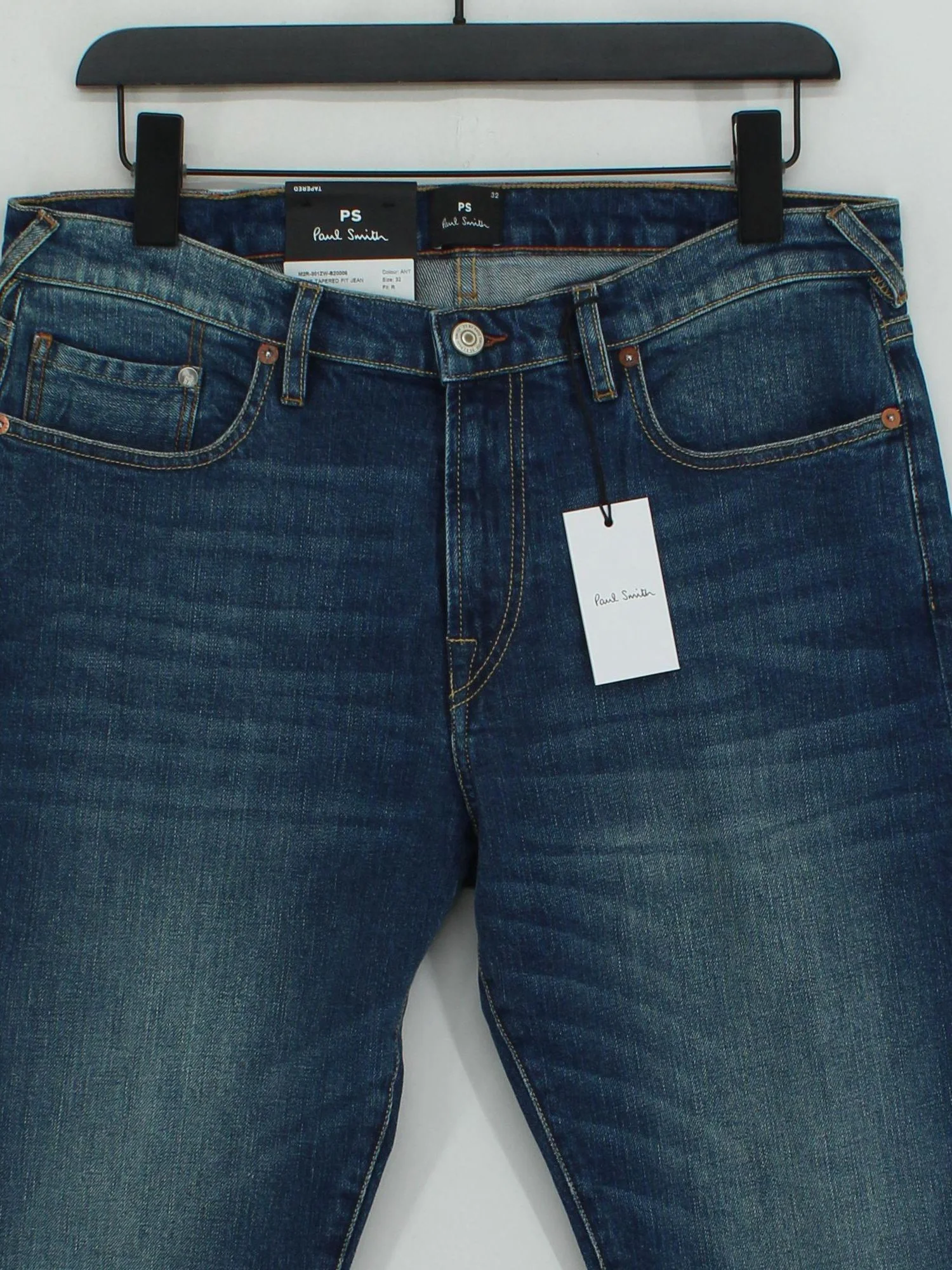 Paul Smith Men's Jeans W 32 in Blue 100% Cotton Straight New with tags - Image 3