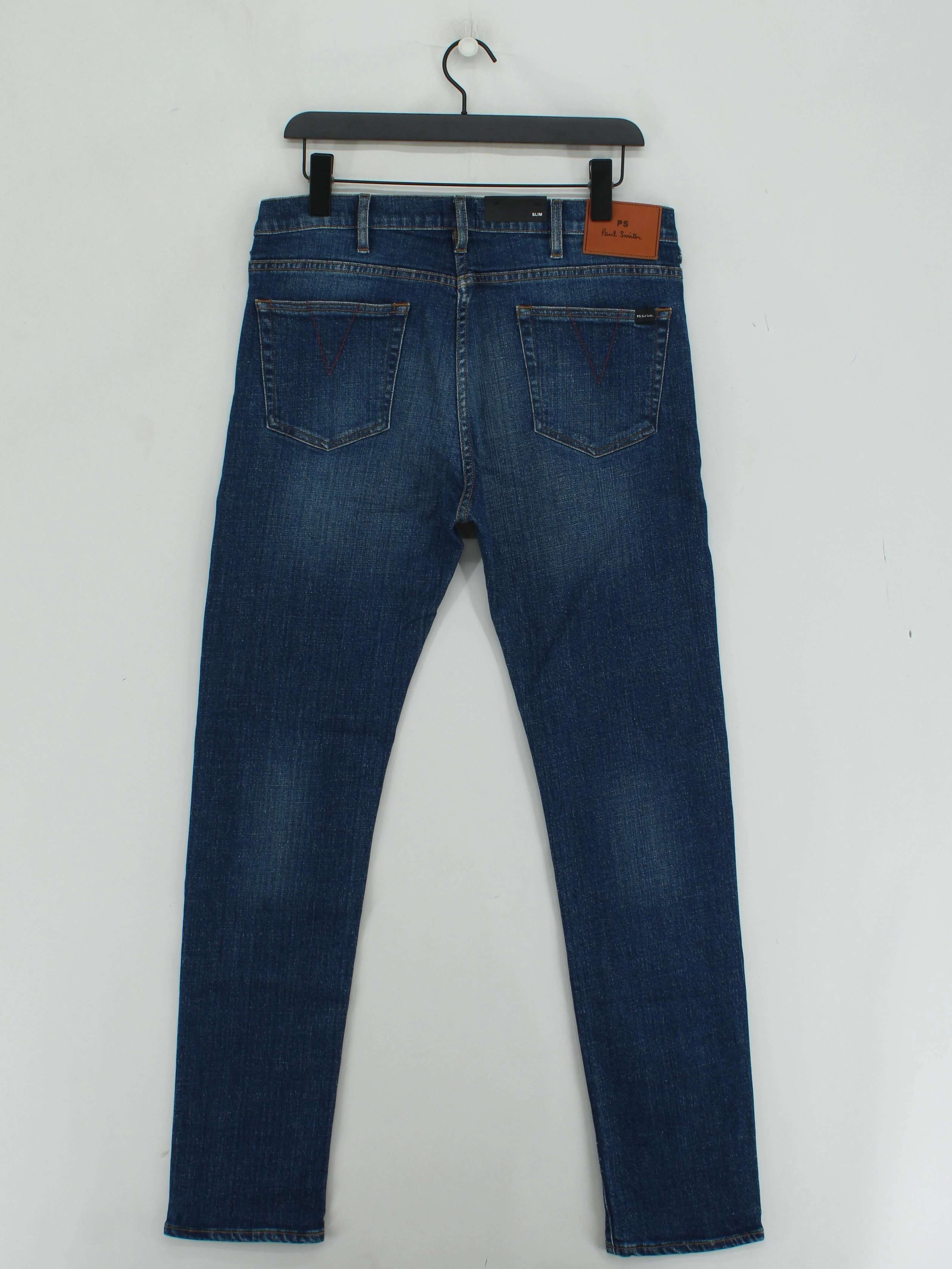 Paul Smith Men's Jeans W 32 in Blue 100% Cotton Straight New with tags - Image 2