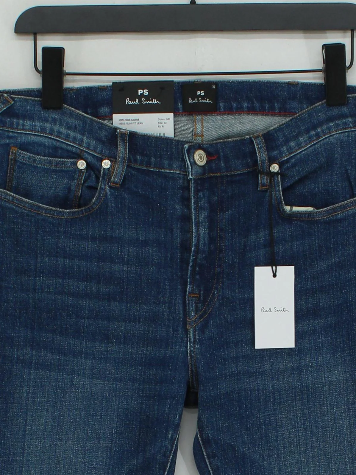 Paul Smith Men's Jeans W 32 in Blue 100% Cotton Straight New with tags - Image 3