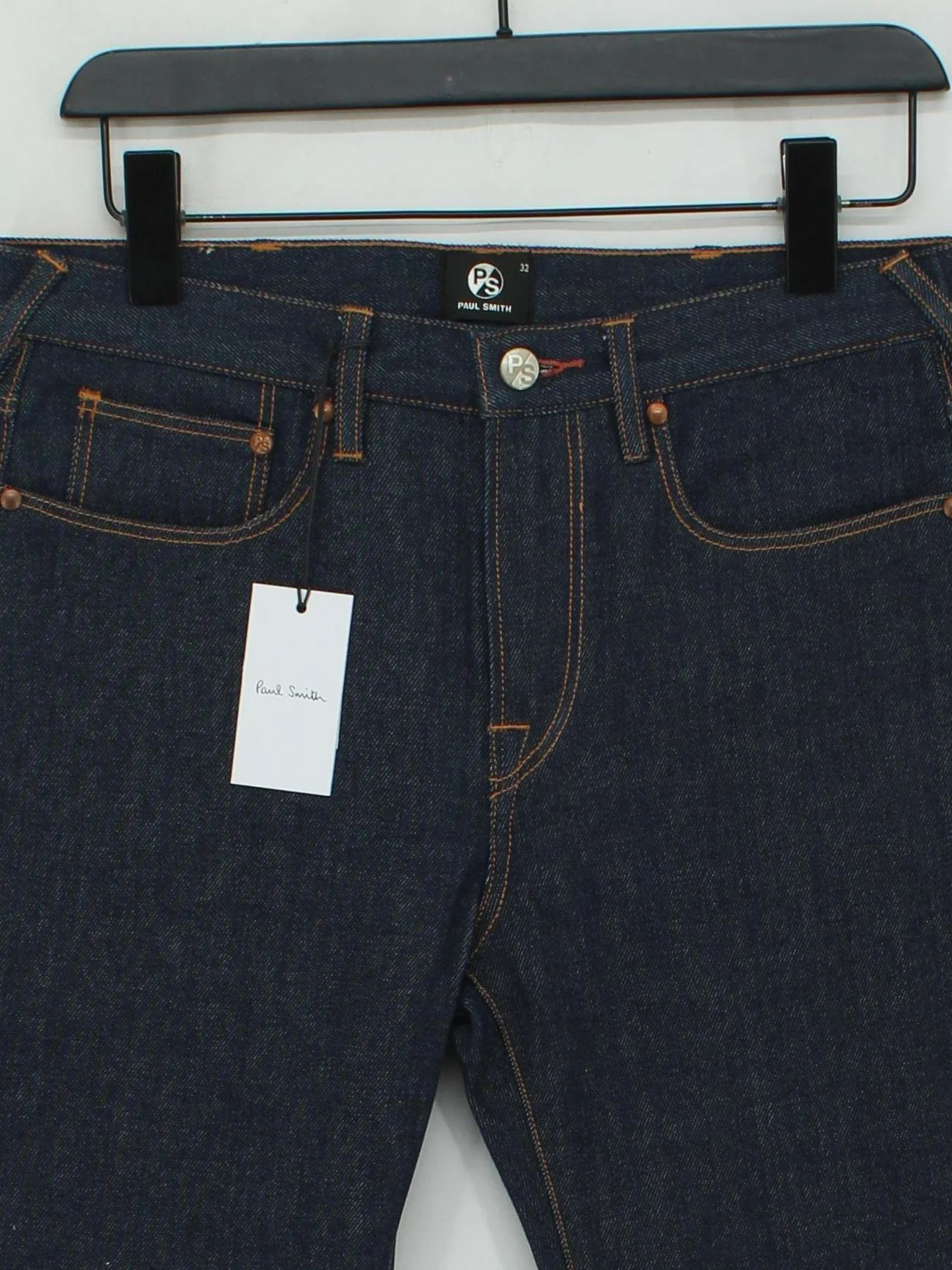 Paul Smith Men's Jeans W 32 in Blue 100% Cotton Straight New with tags - Image 3