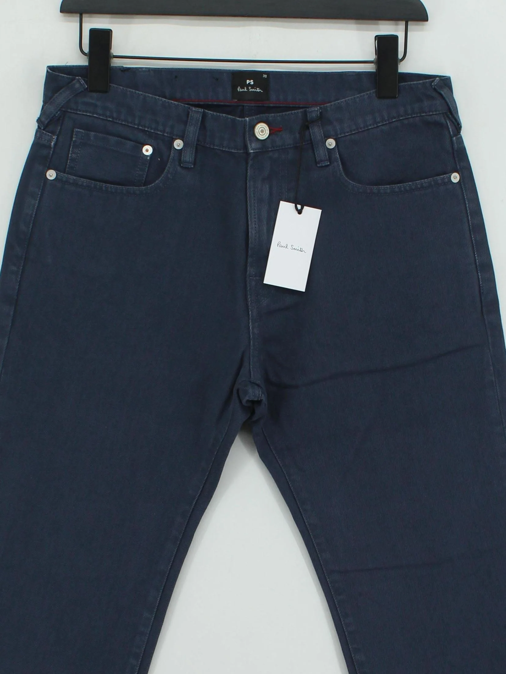 Paul Smith Men's Jeans W 32 in Blue 100% Cotton Straight New with tags - Image 3