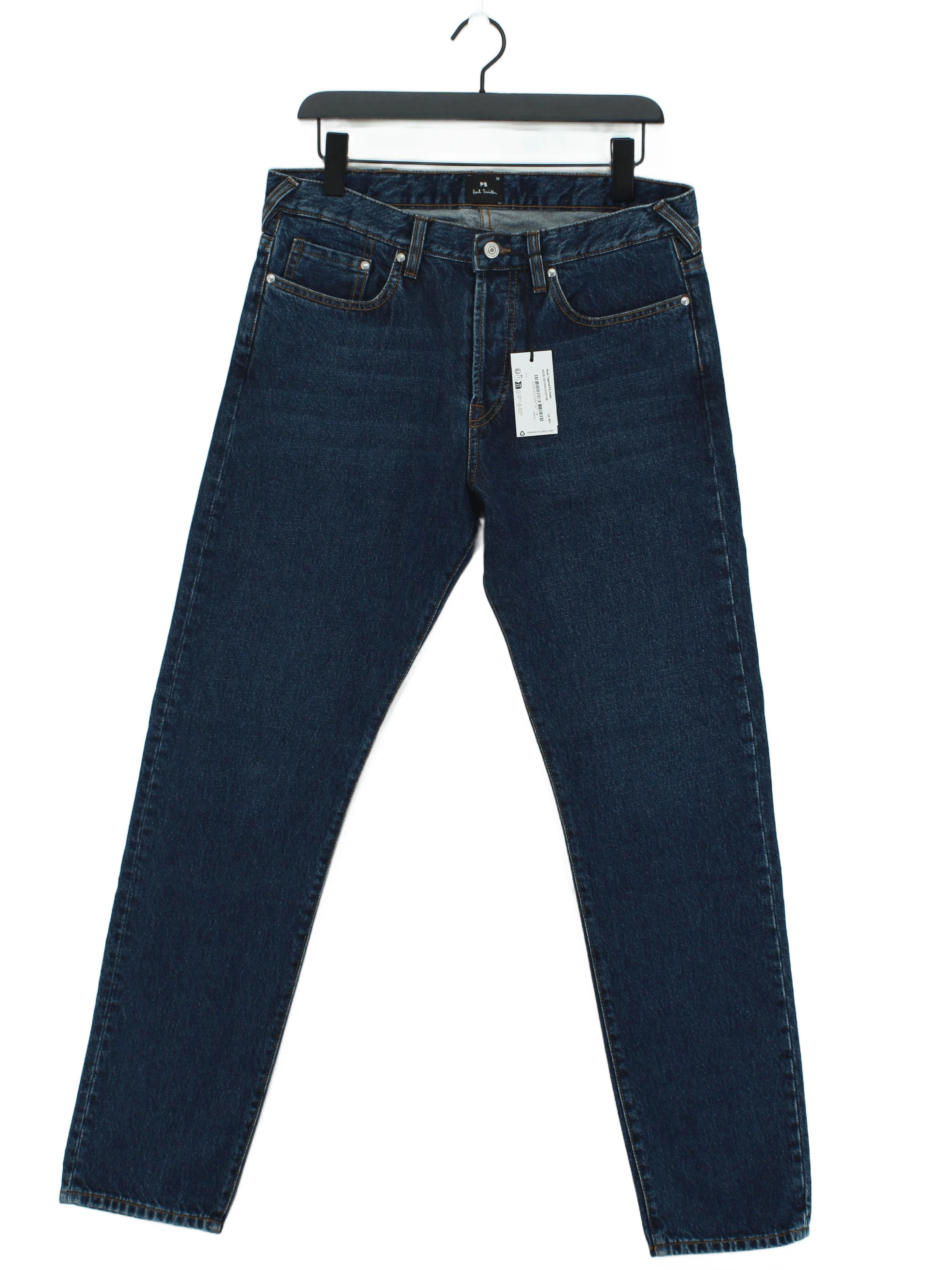 Paul Smith Men's Jeans W 32 in Blue 100% Cotton Straight New with tags