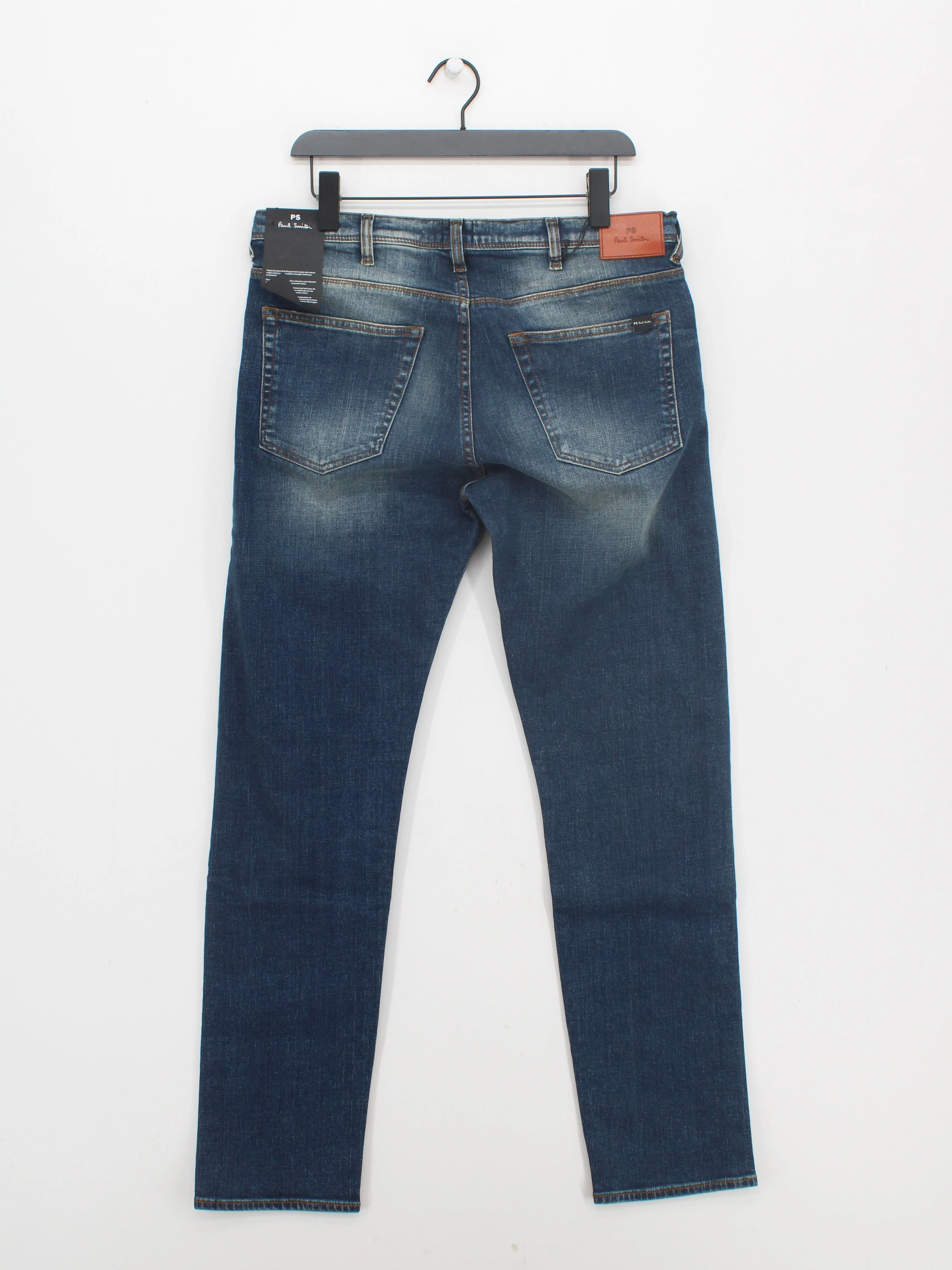 Paul Smith Men's Jeans W 32 in Blue 100% Cotton Straight New with tags - Image 2