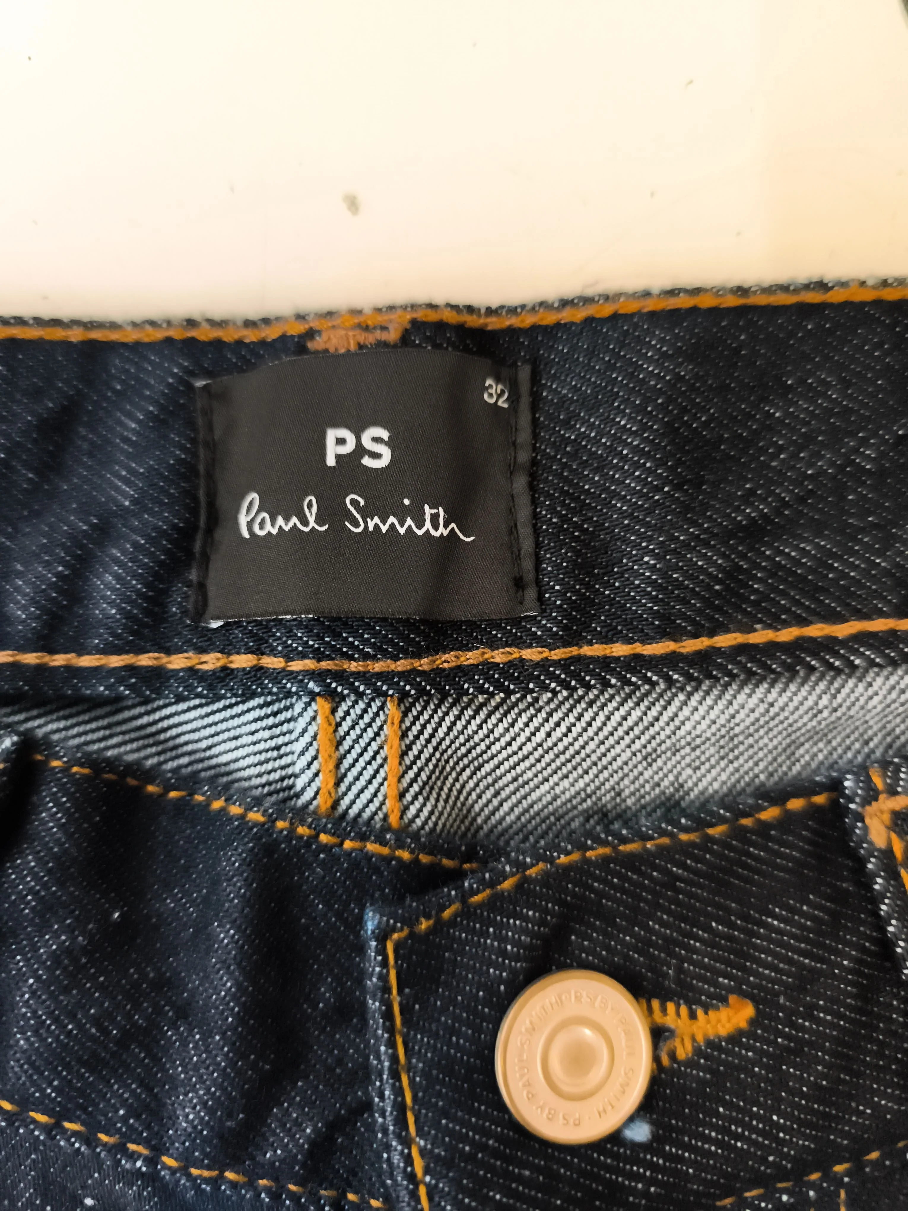 Paul Smith Men's Jeans W 32 in Blue 100% Cotton Straight New with tags - Image 5