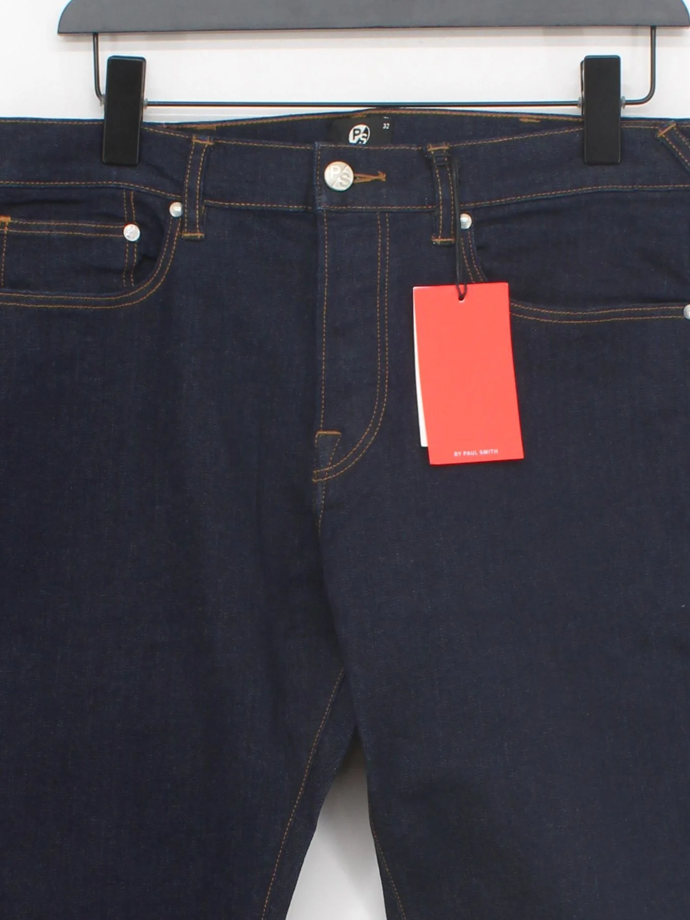 Paul Smith Men's Jeans W 32 in Blue 100% Cotton Straight New with tags - Image 3