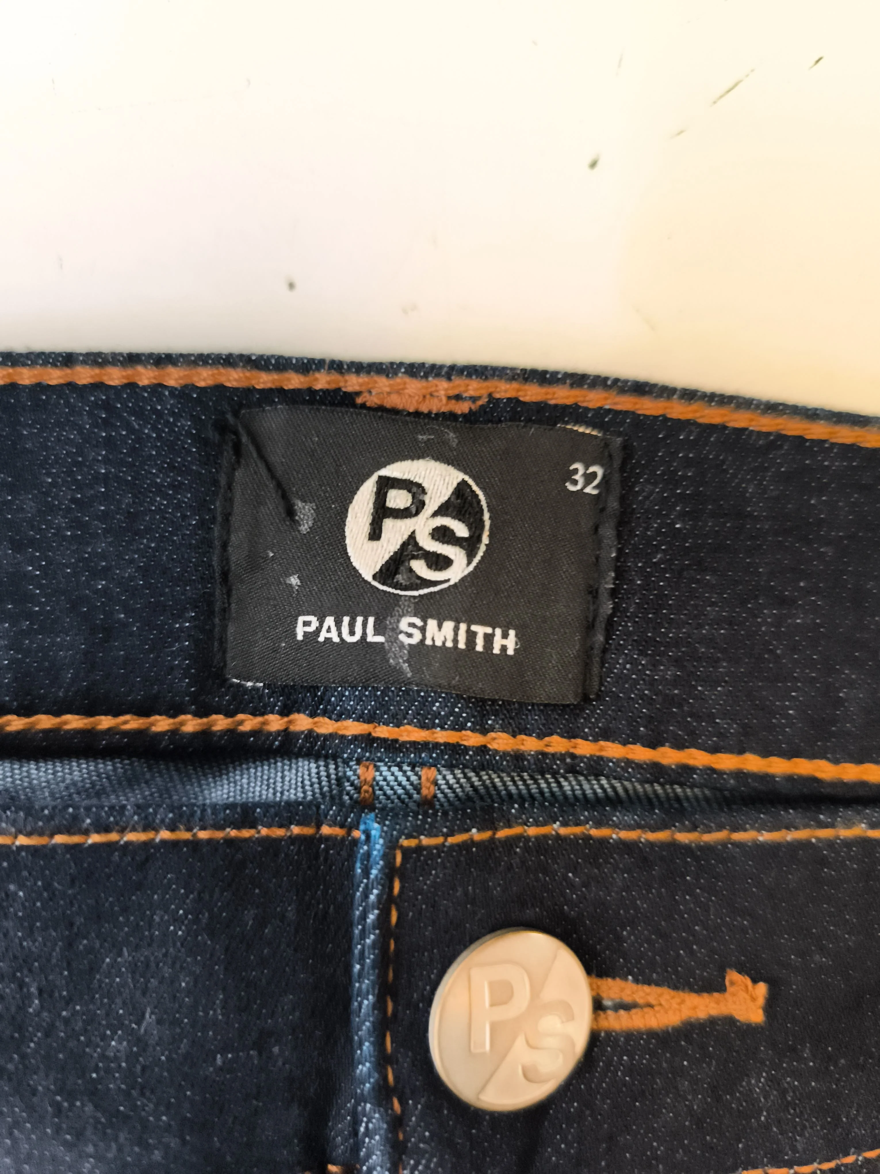 Paul Smith Men's Jeans W 32 in Blue 100% Cotton Straight New with tags - Image 5