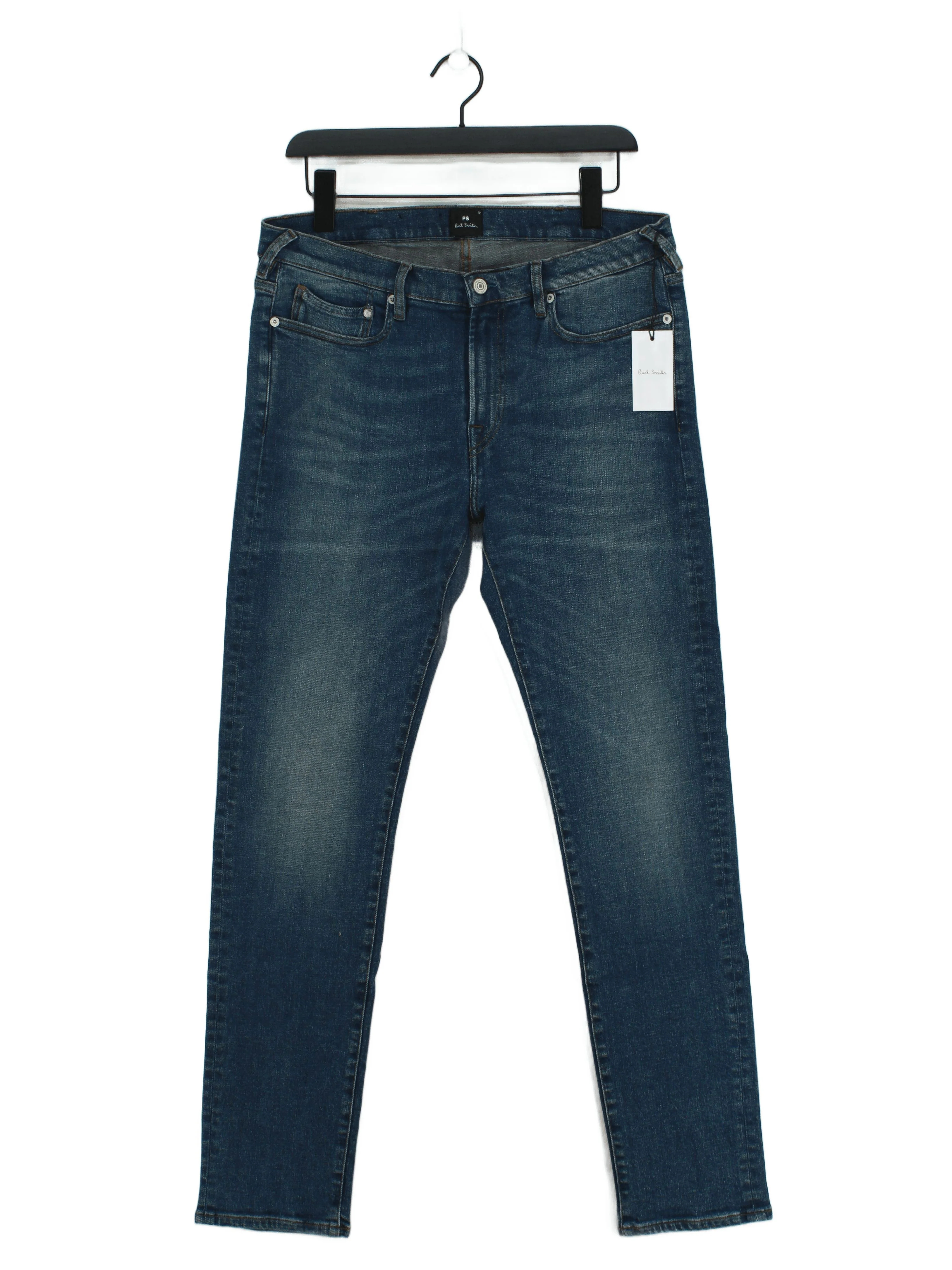 Paul Smith Men's Jeans W 32 in Blue Cotton with Elastane Skinny New with tags