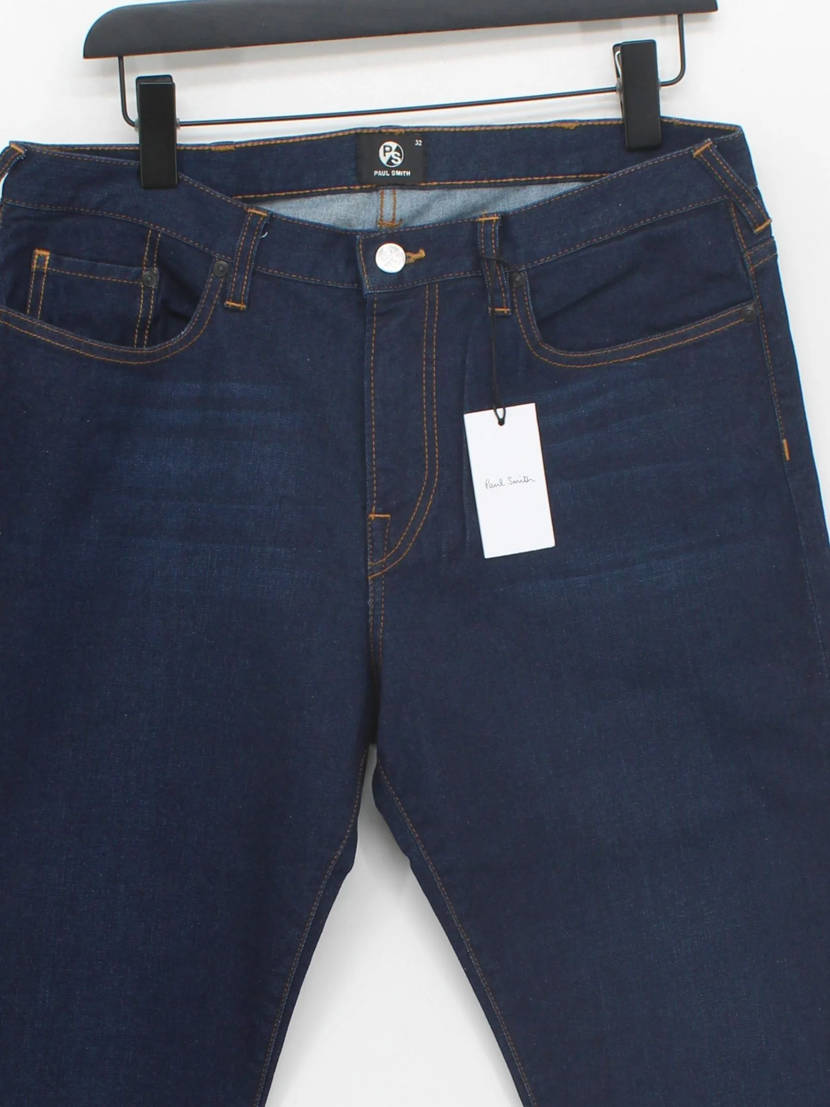 Paul Smith Men's Jeans W 32 in Blue Cotton with Elastane Straight New with tags - Image 3